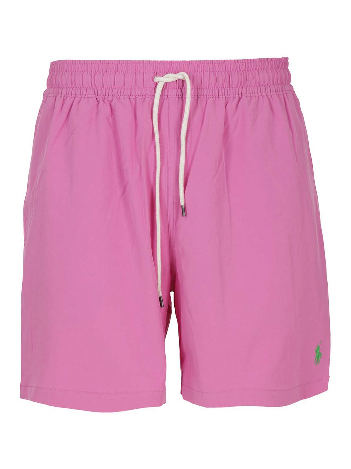 Polo Ralph Lauren Logo Embroidery Nylon Swimshorts In Pink