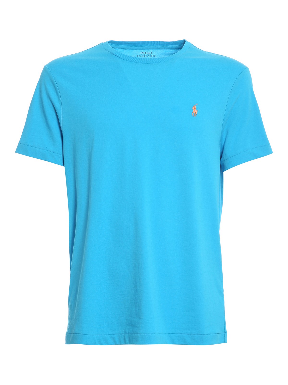 Polo Ralph Lauren Chest Logo Embroidery T-shirt In Light Blue