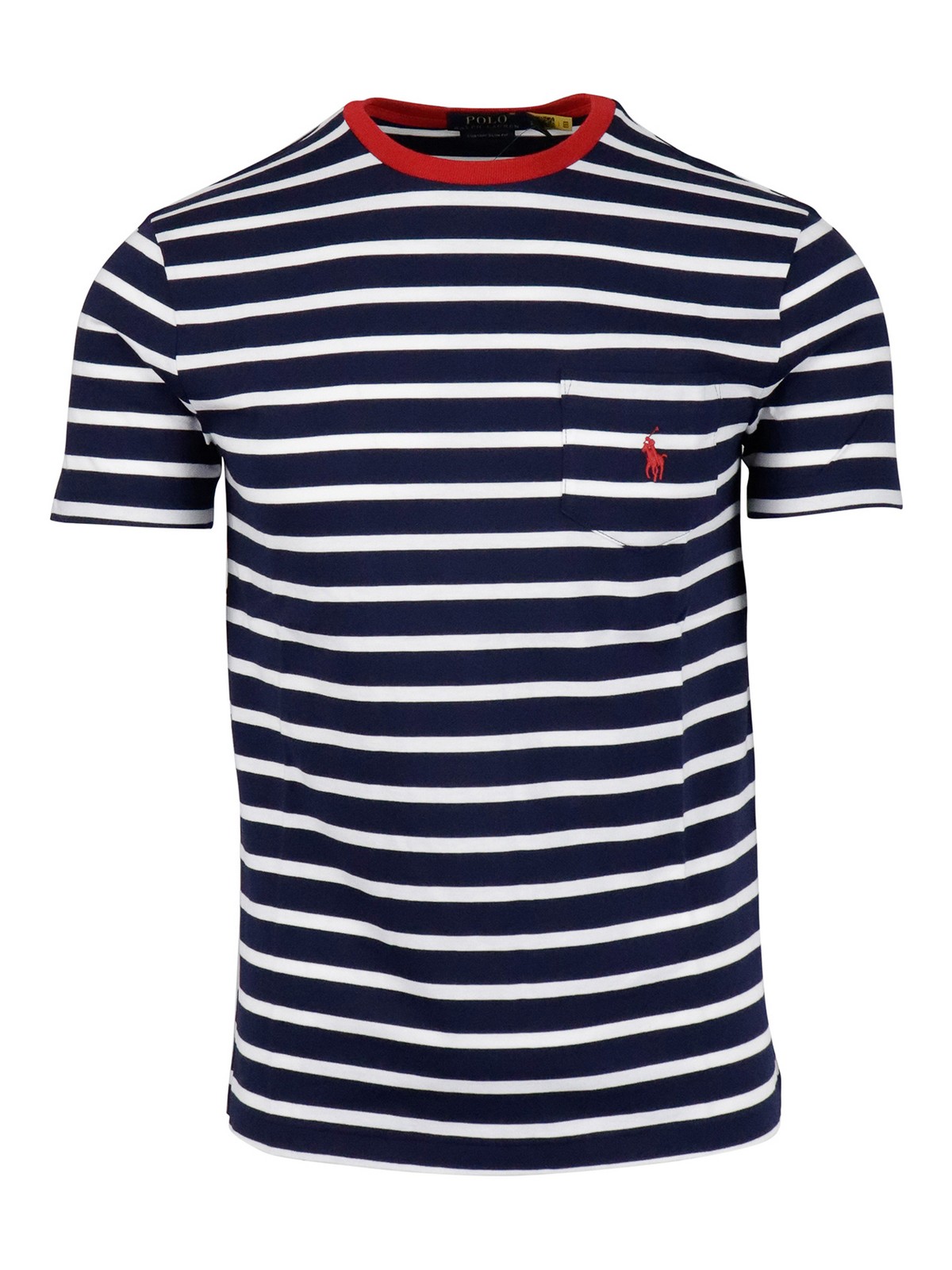 Polo Ralph Lauren Striped T-shirt In Blue