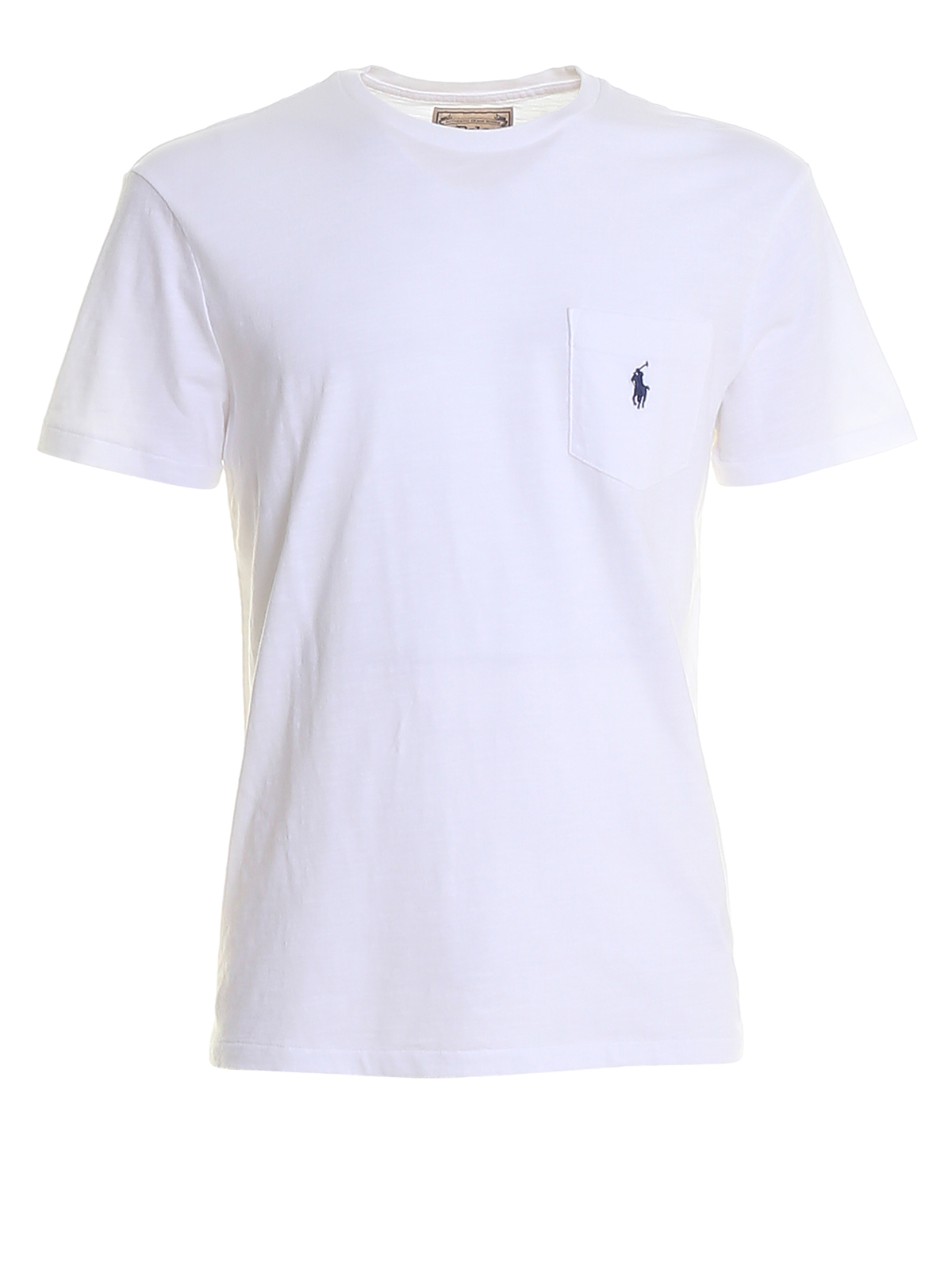 Polo Ralph Lauren White Embroidered Chest Pocket T-shirt