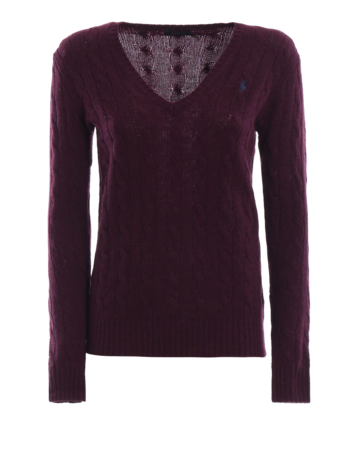 Polo Ralph Lauren Twist knit merino and cashmere V-neck sweater