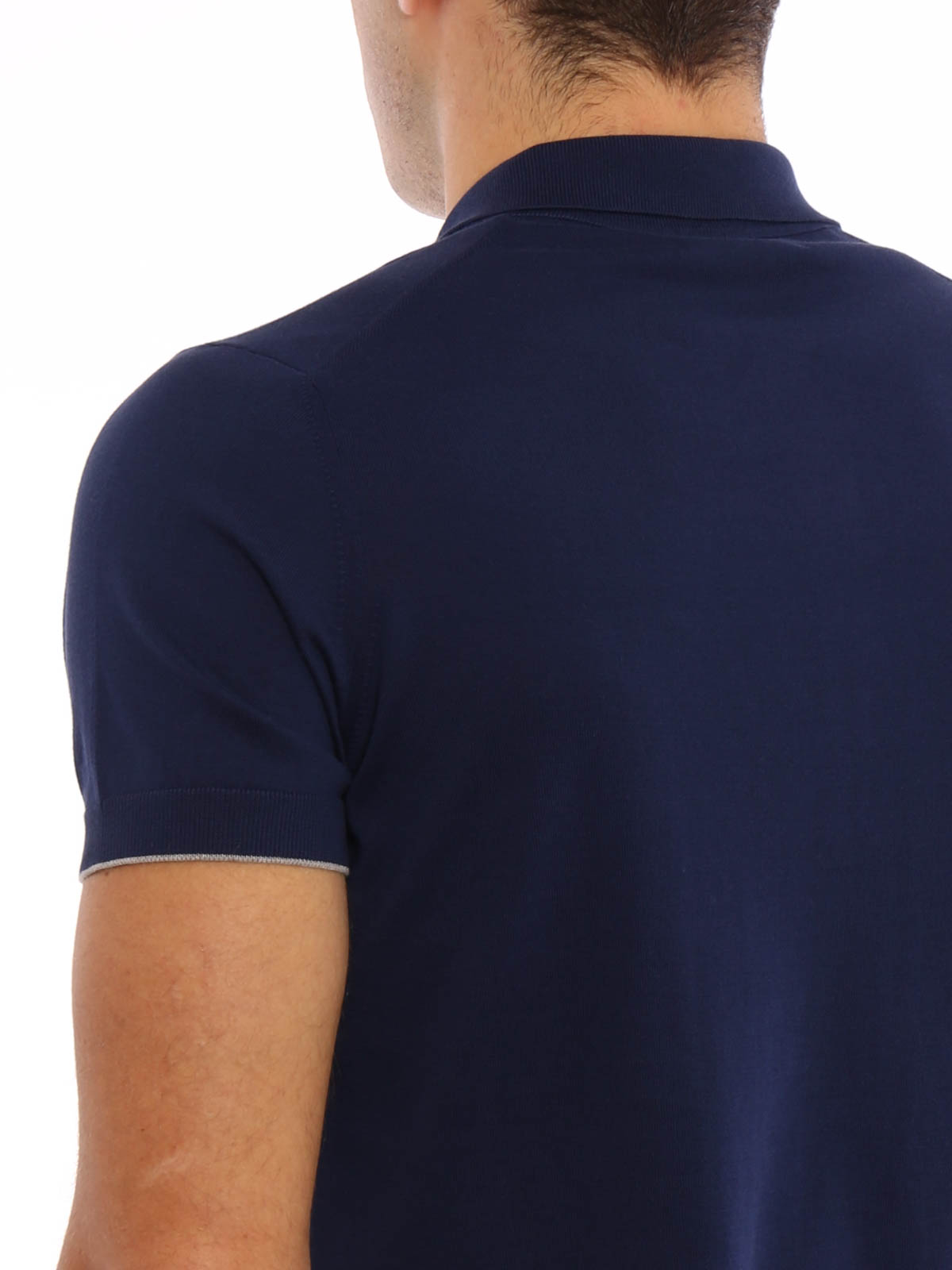 Brunello Cucinelli ポロシャツ メンズ - ブルー|M2981115CS694