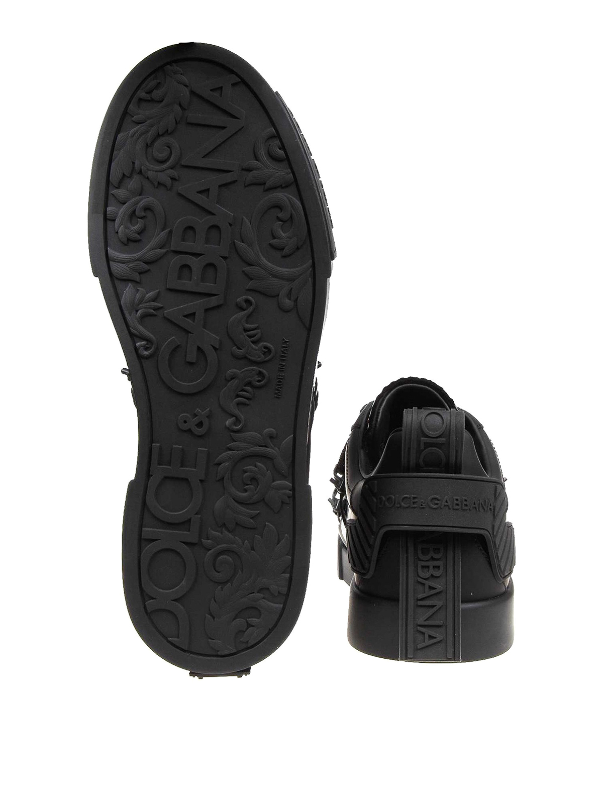 Shop Dolce & Gabbana Portofino Sneakers In Negro