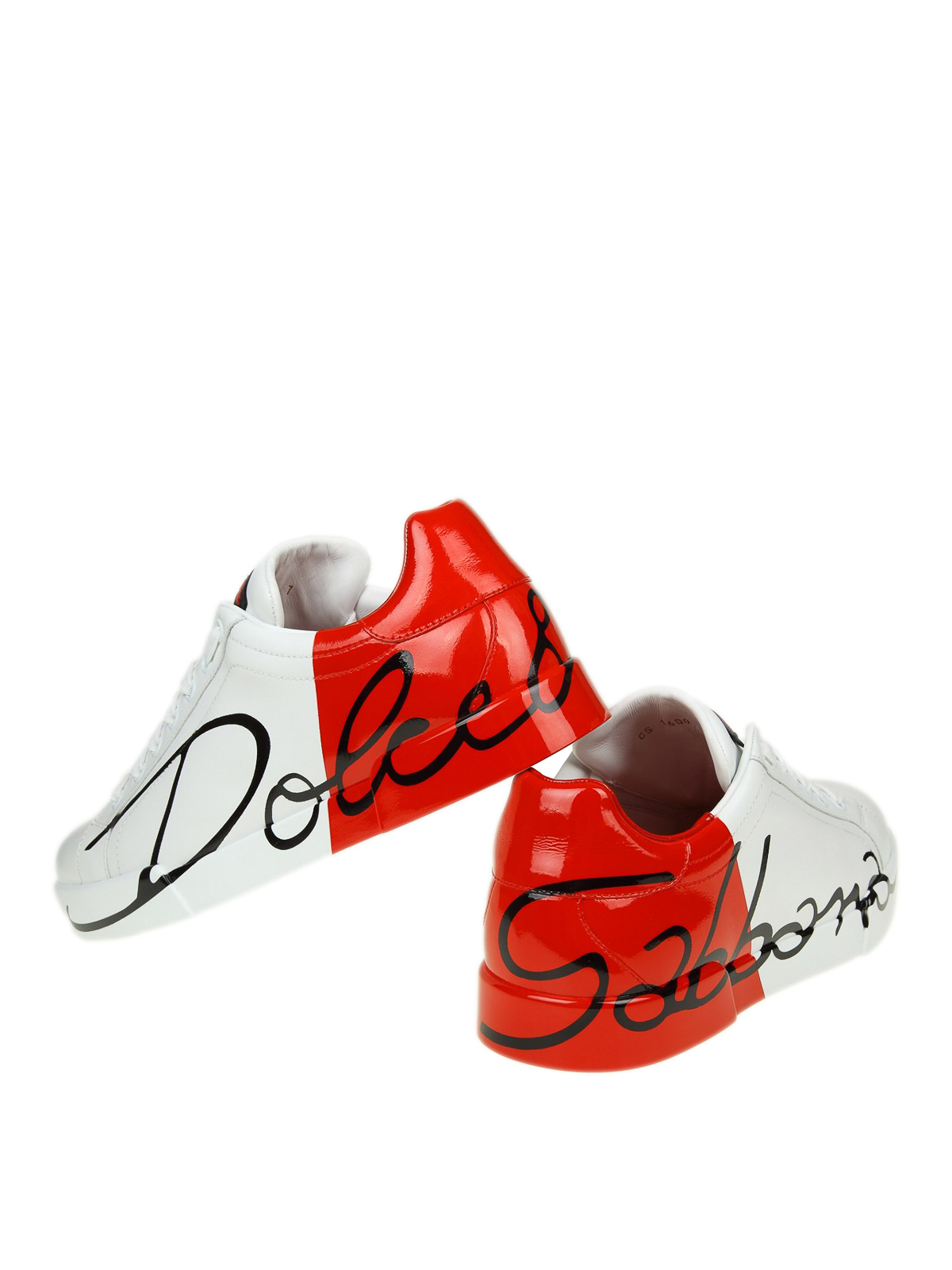 Svarende til Australsk person Værdiløs Trainers Dolce & Gabbana - Portofino white and red leather sneakers -  CS1600AI053HR821