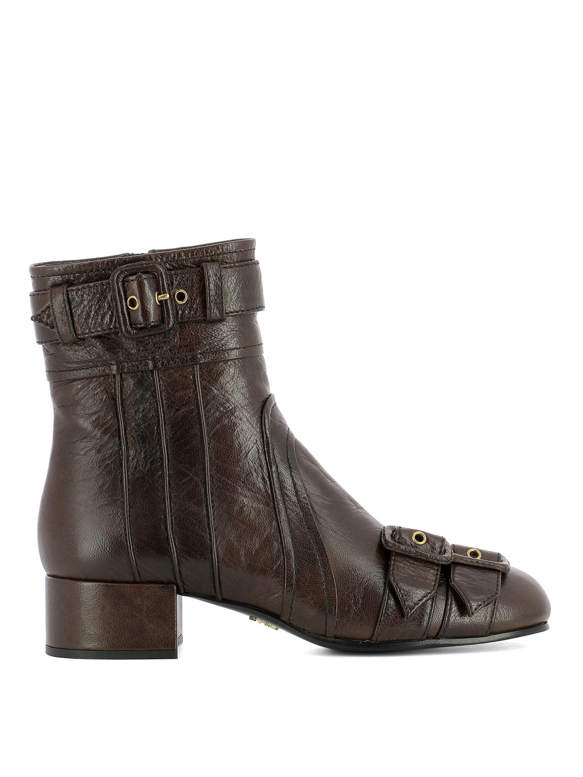 Multi buckle ankle outlet boots