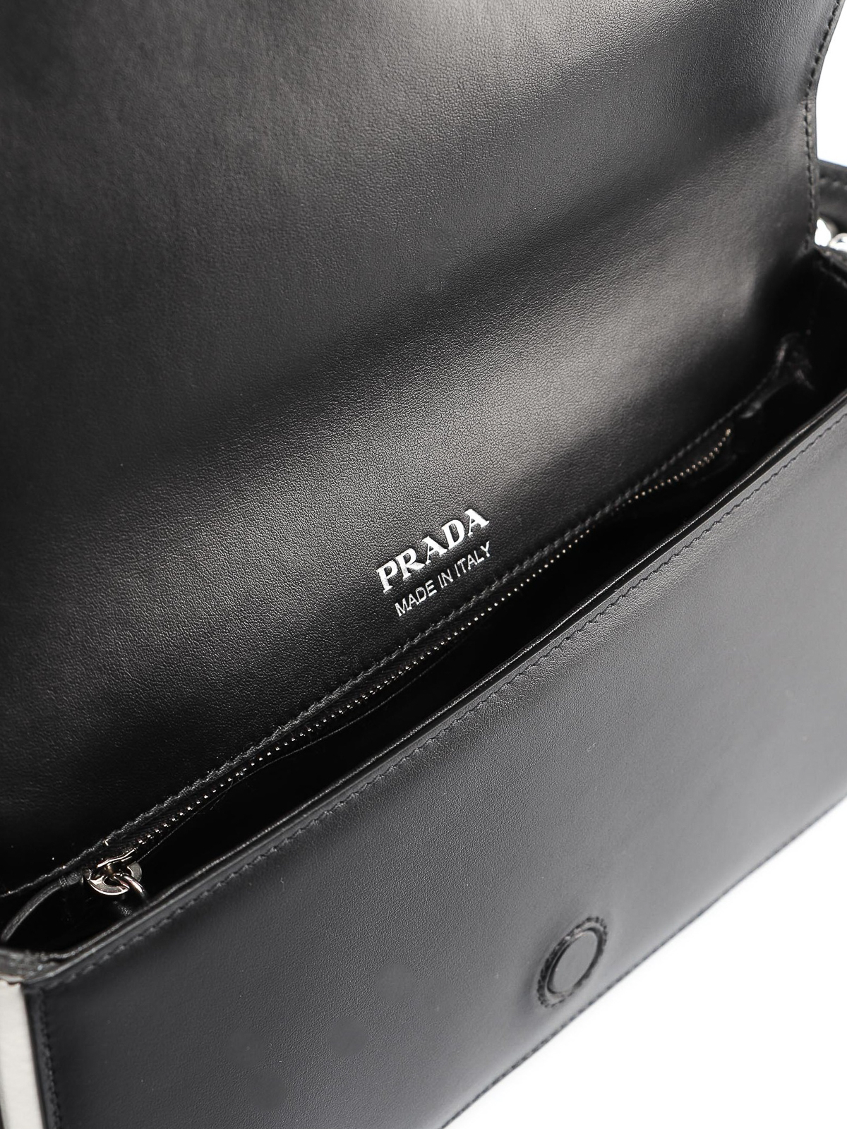 Prada Black Calf Leather Crossbody Bag