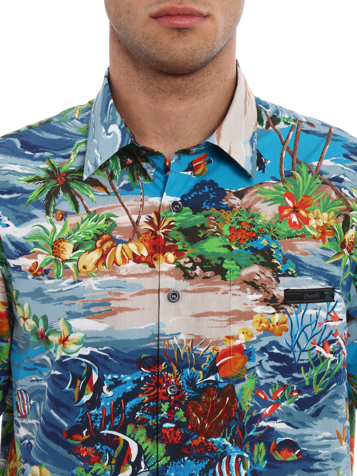 Prada, Tops, Prada Hawaiian Shirt