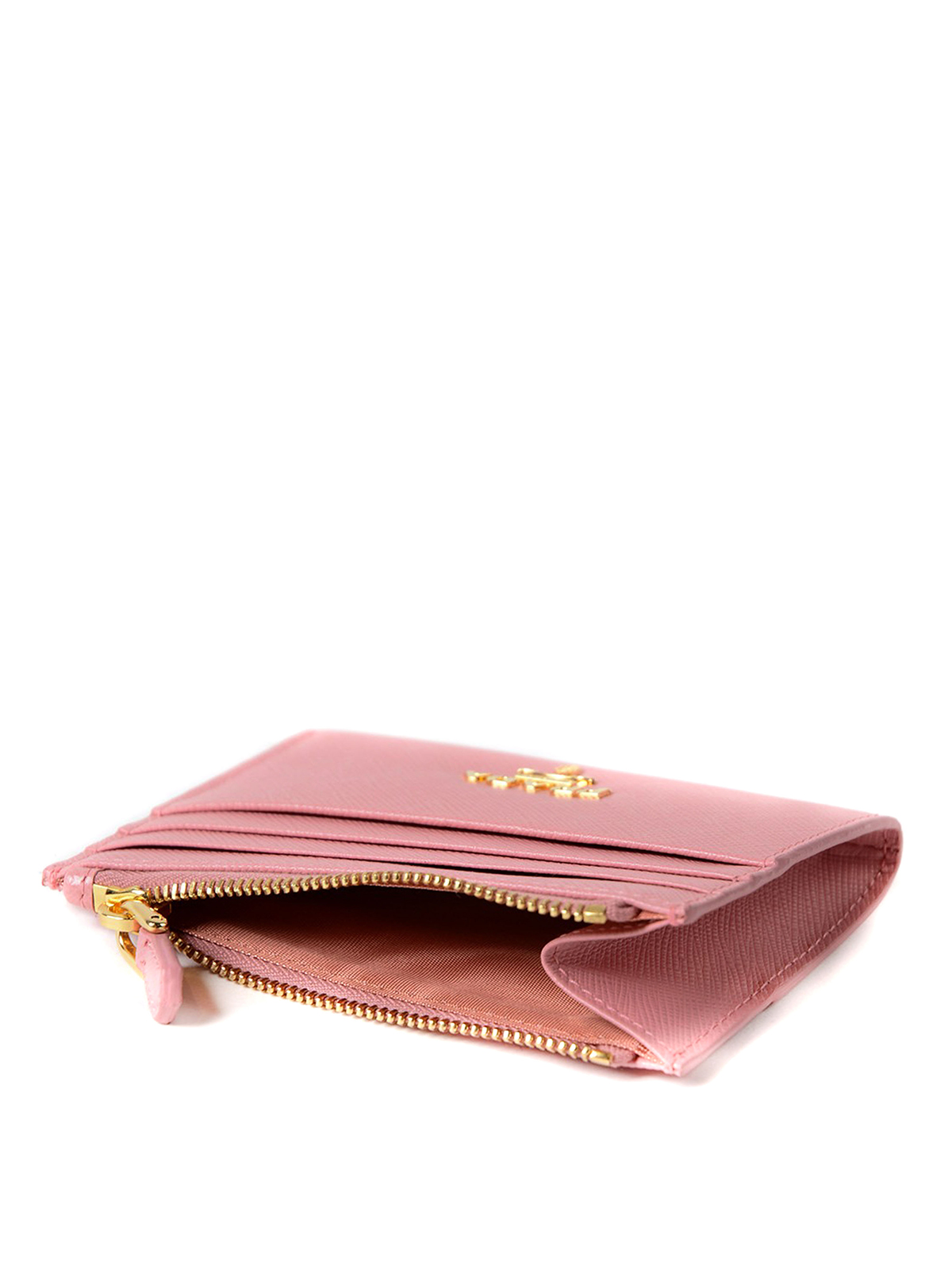 Prada Pink Saffiano Card Holder 