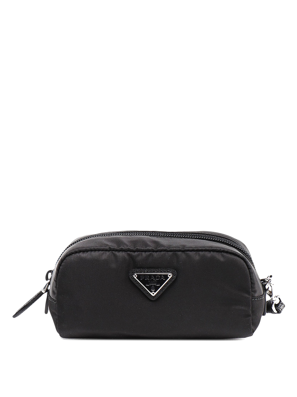 Prada Vela Nylon Beauty Bag Cosmetic Makeup Case - Black