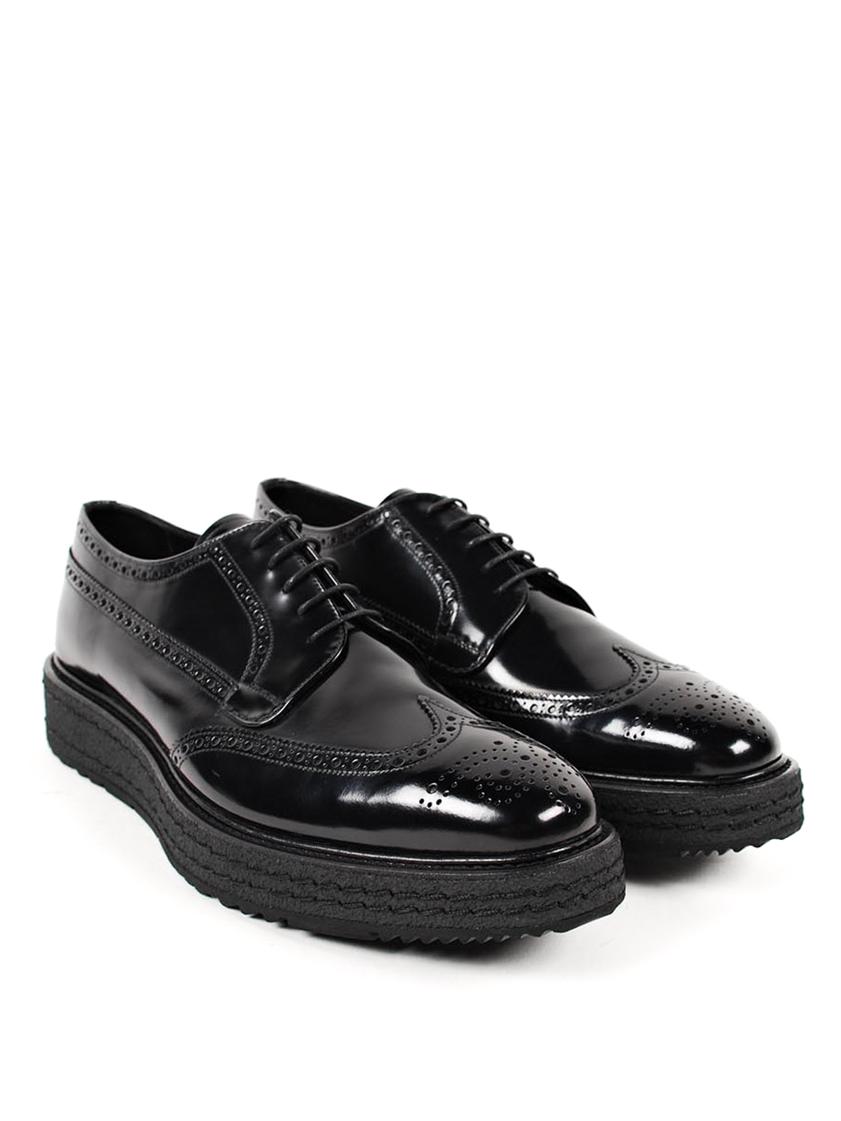 Prada Brogue lace-ups shoes - Black - Men|2EG015P39002