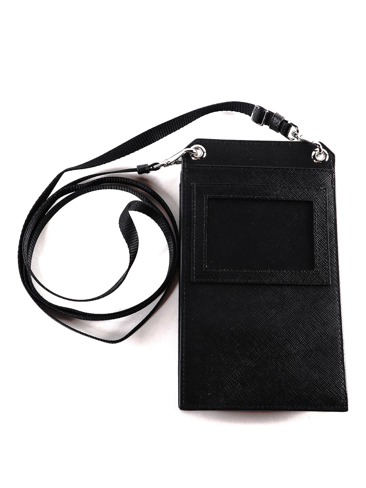 Black Saffiano Leather Smartphone Case