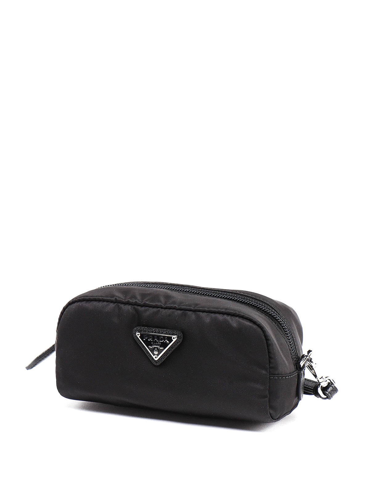 Prada Vela Nylon Beauty Bag Cosmetic Makeup Case - Black
