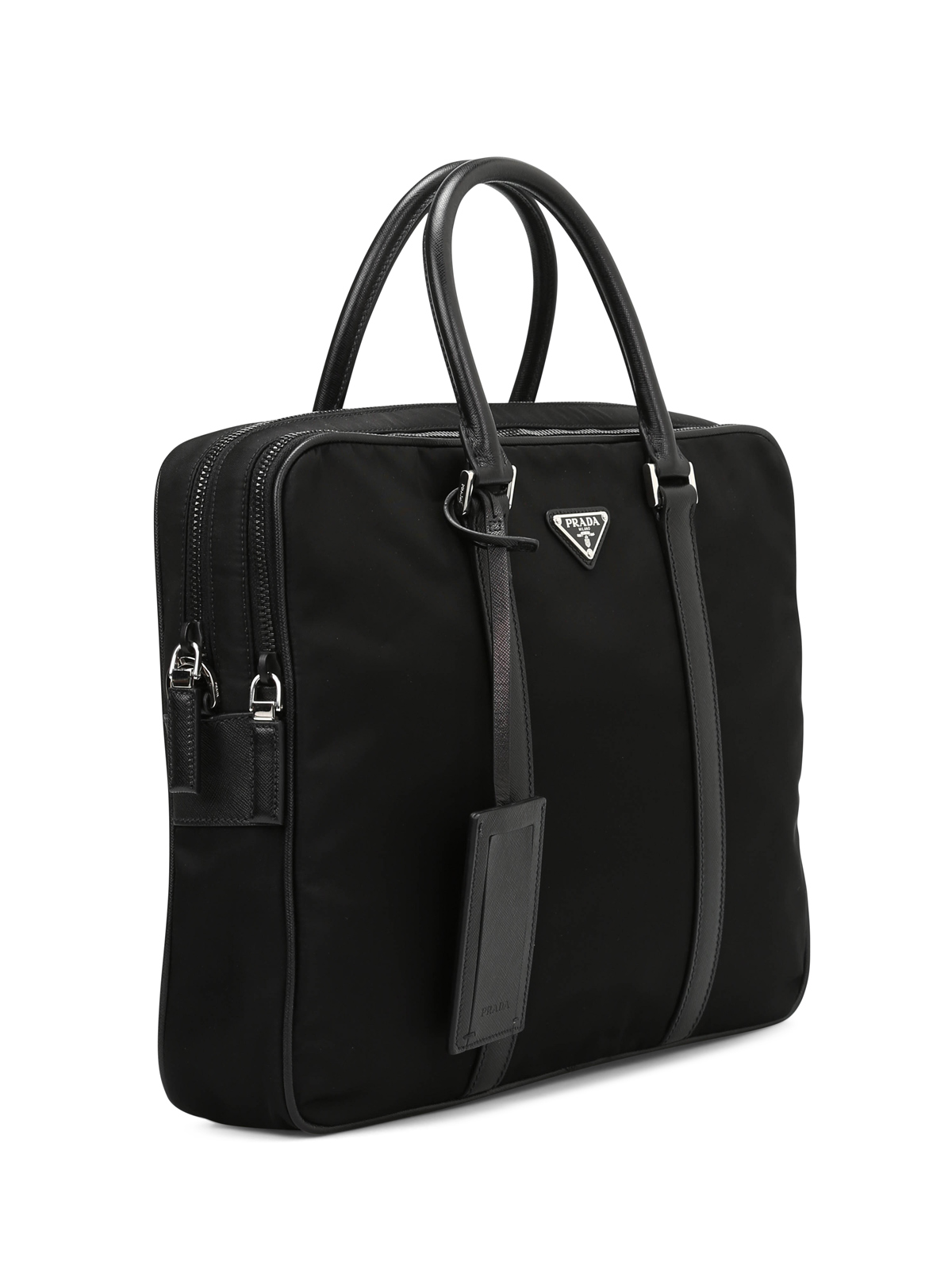 Prada Navy Briefcase Bag – The Closet