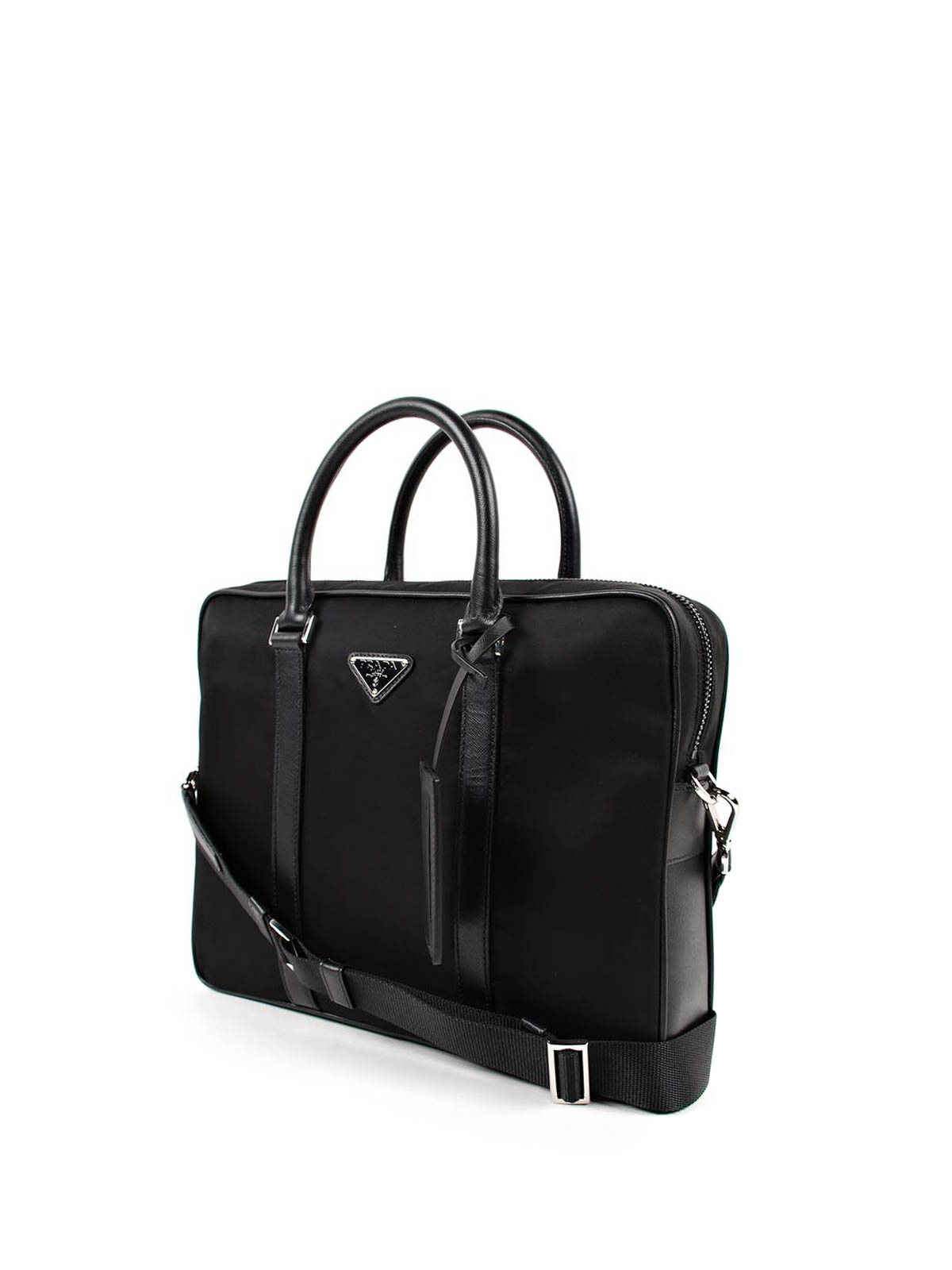Laptop bags & briefcases Prada - Nylon and leather laptop bag - 2VE871064002
