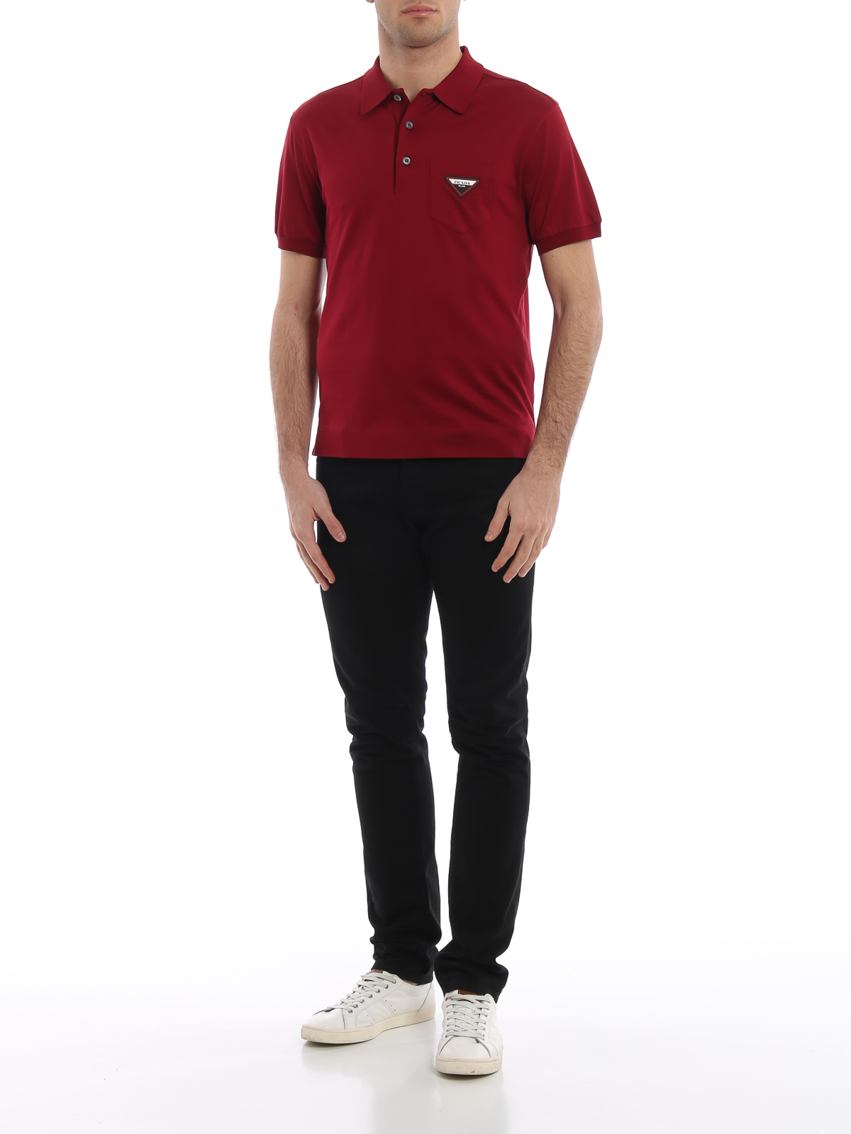 Polo shirts Prada - Extra fine cotton polo shirt - UJN559QYRF004103