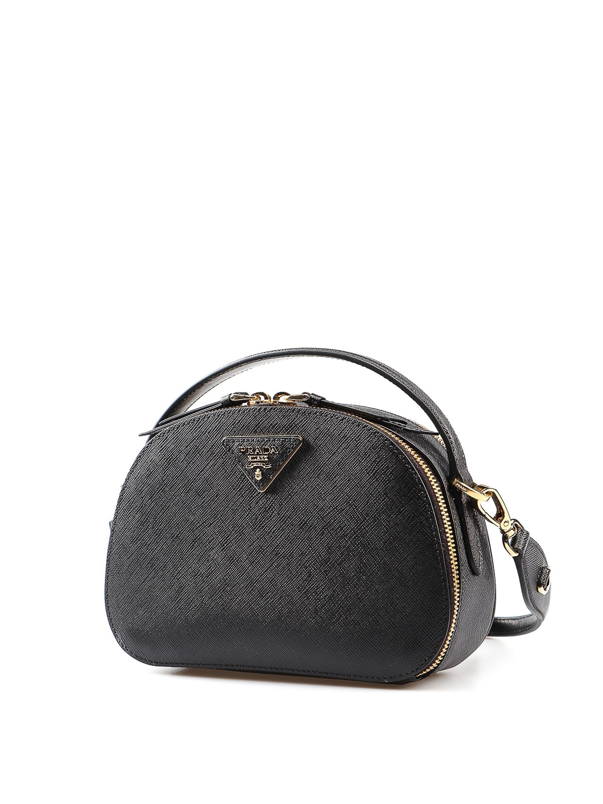Shoulder bags Prada - Odette black leather handbag - 1BH123NZV002