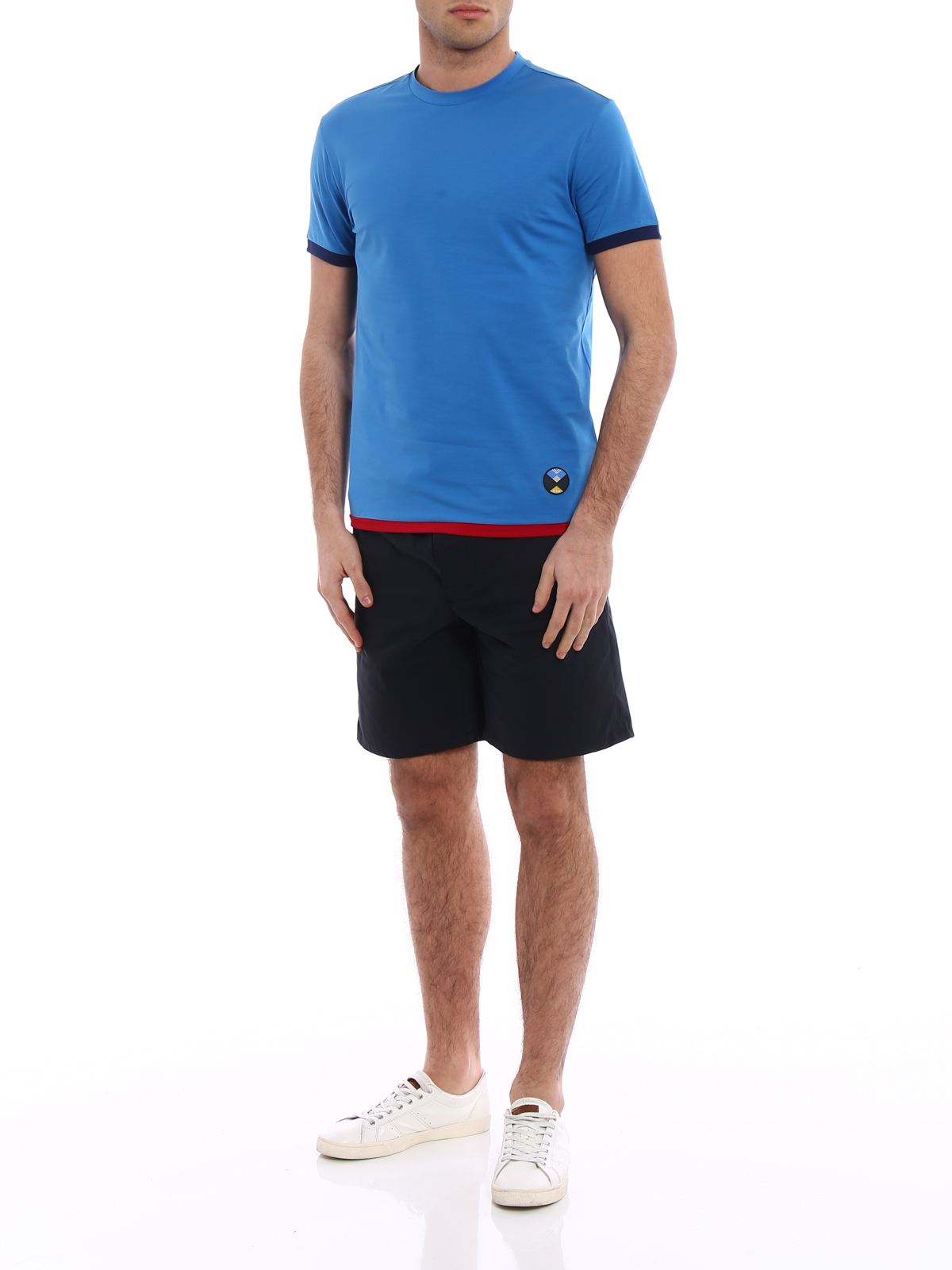 Prada Tシャツ - ライトブルー - メンズ|SJN2001PZ2F0N6O