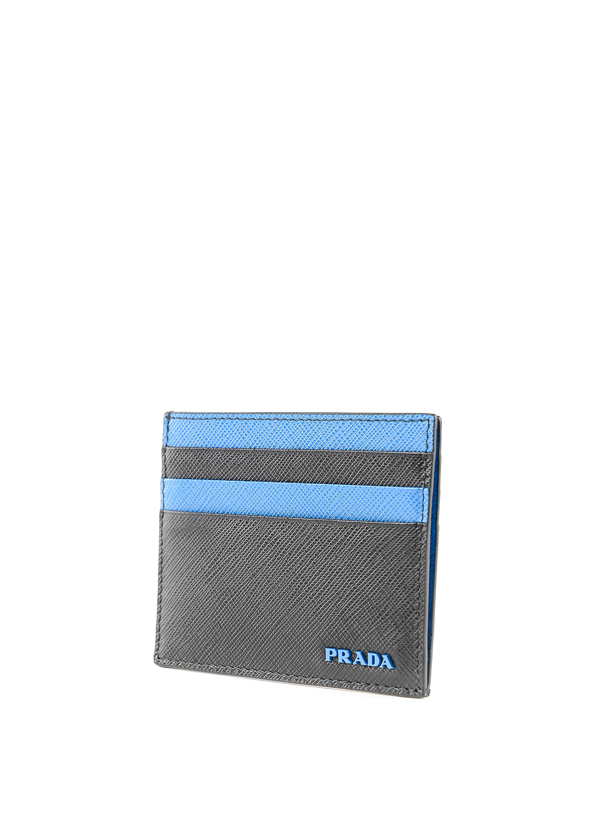 Prada Leather Card Holder - Black