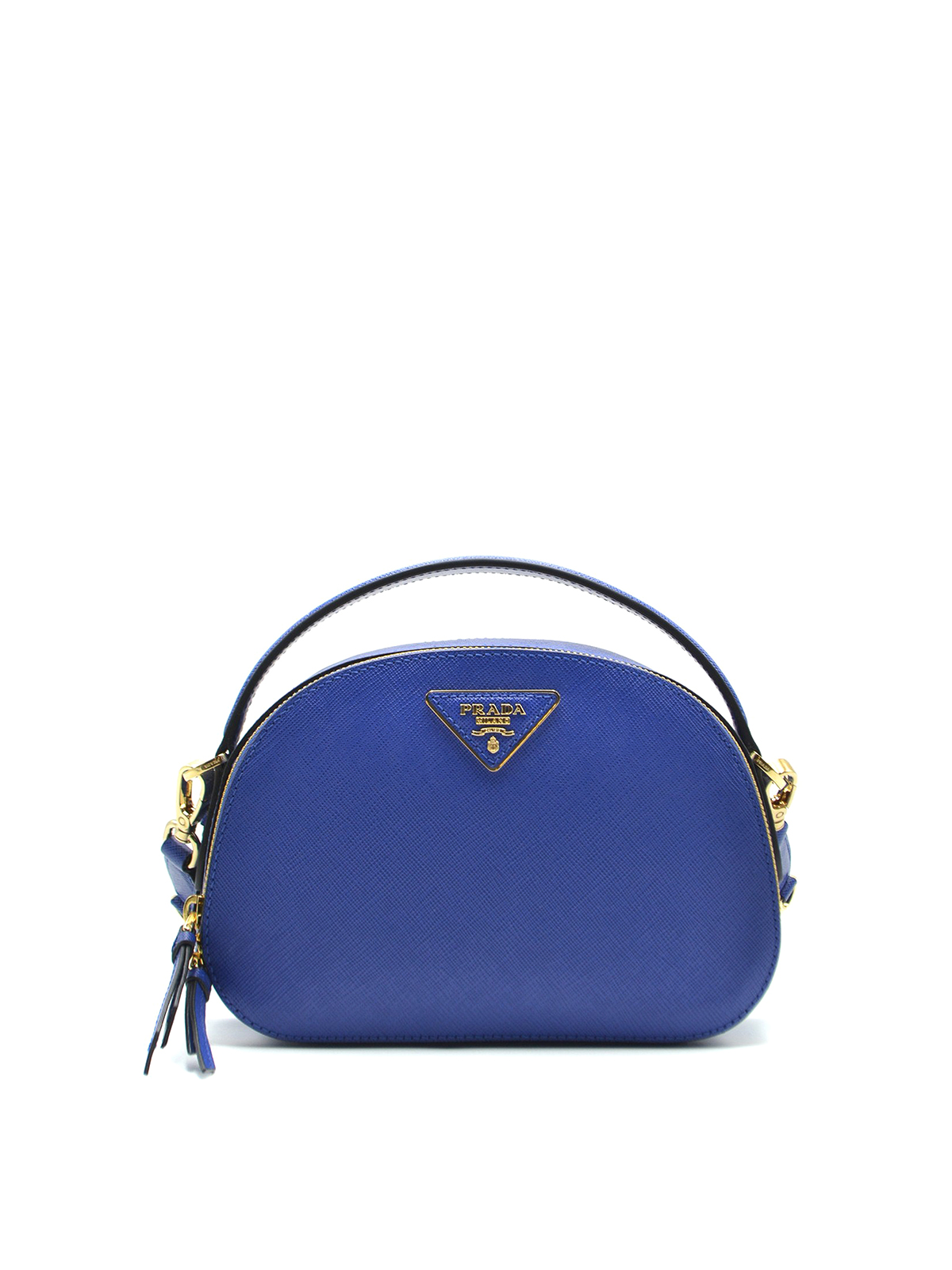 Shoulder bags Prada - Odette blue saffiano leather handbag