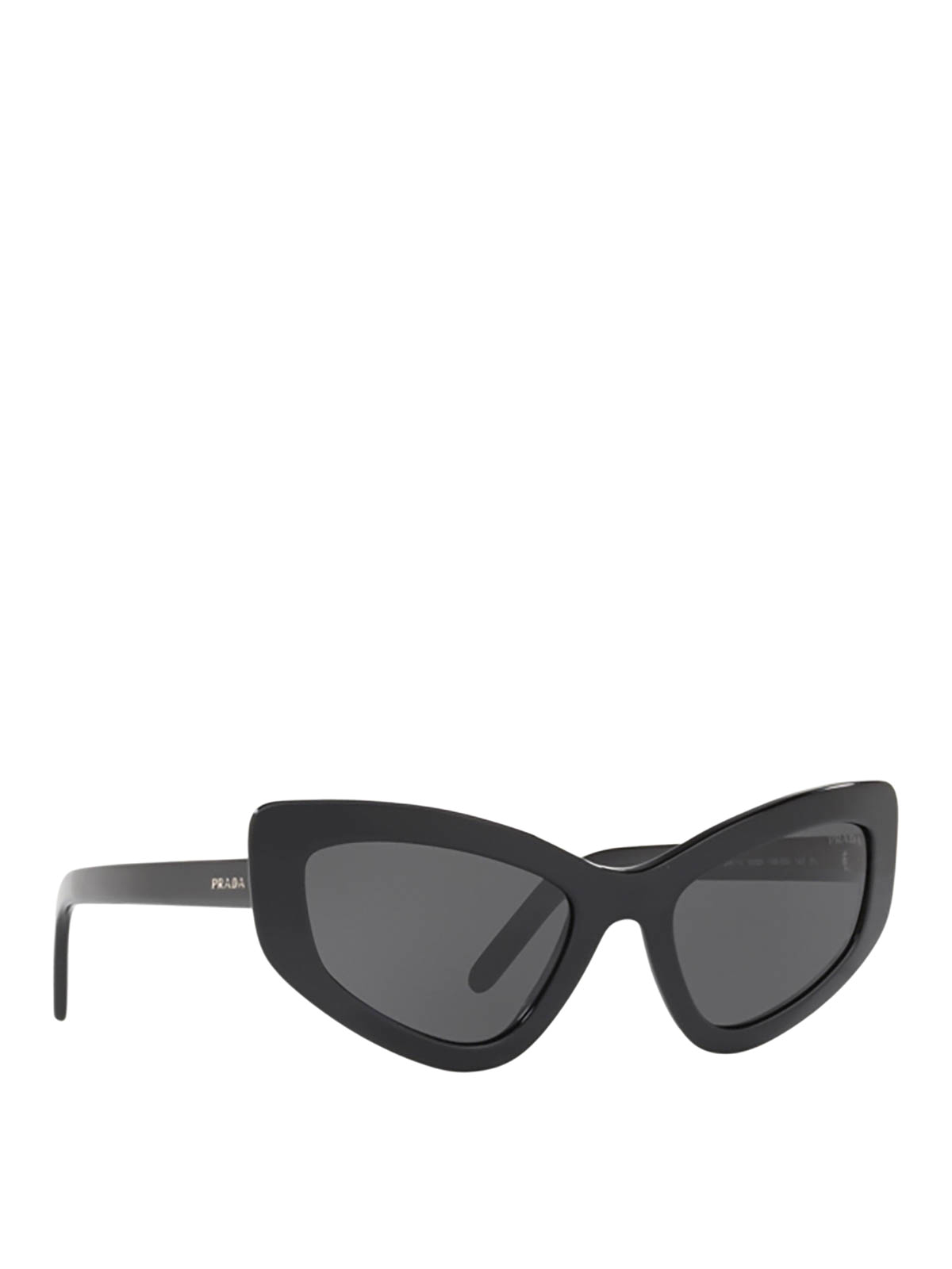 Prada women sunglasses matte black PR C08S Prada Sunglasses 16K90T Black - eye-oo.com main image 3