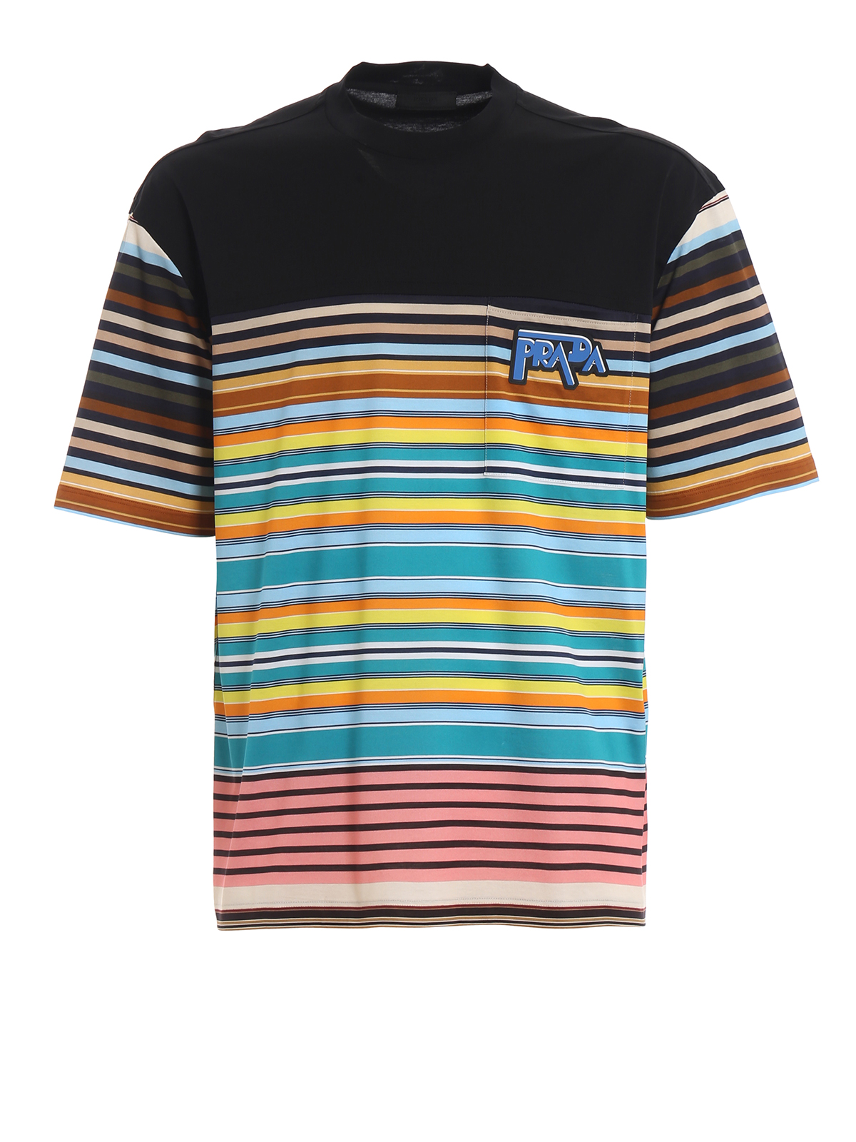 Tシャツ・カットソー PRADA UJT109_111L_F0UB0 STRIPE COTTON TOPS PRADA UJT109_111L_F0UB0 STRIPE COTTON TOPS