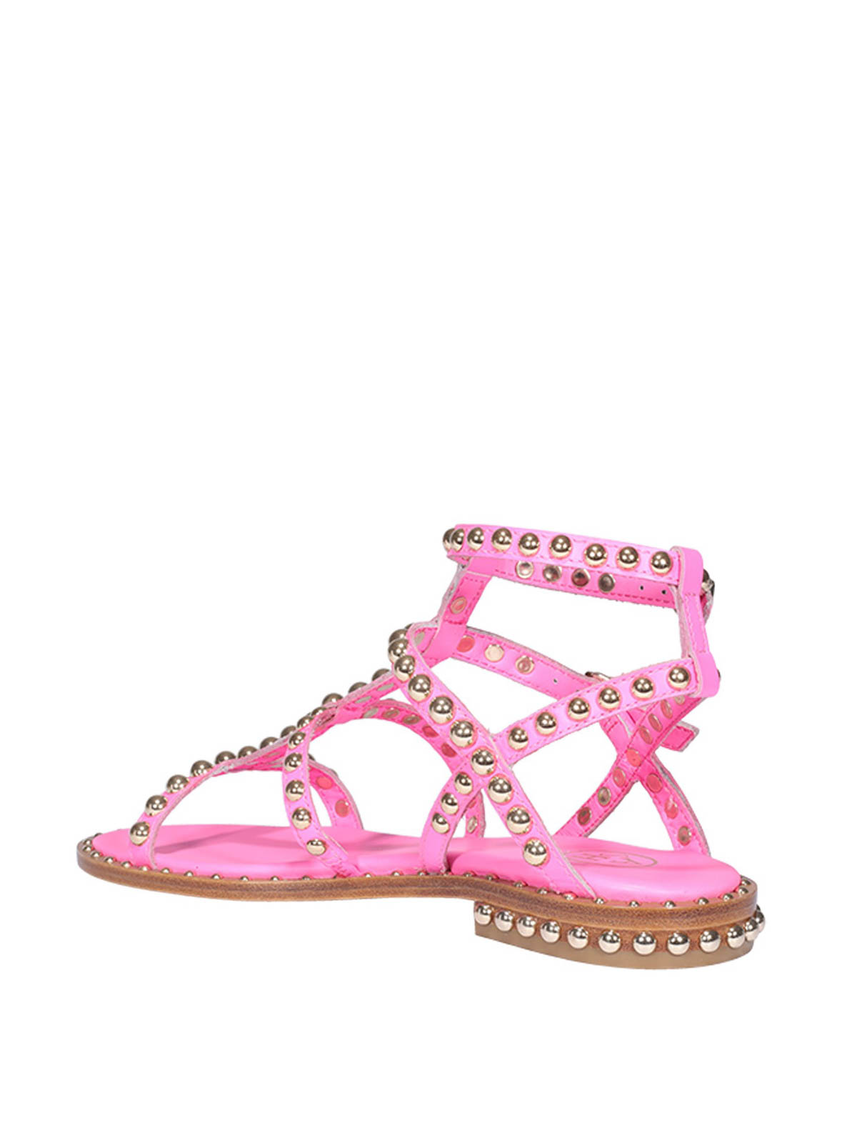 Shop Ash Precious Stud Sandals In Pink
