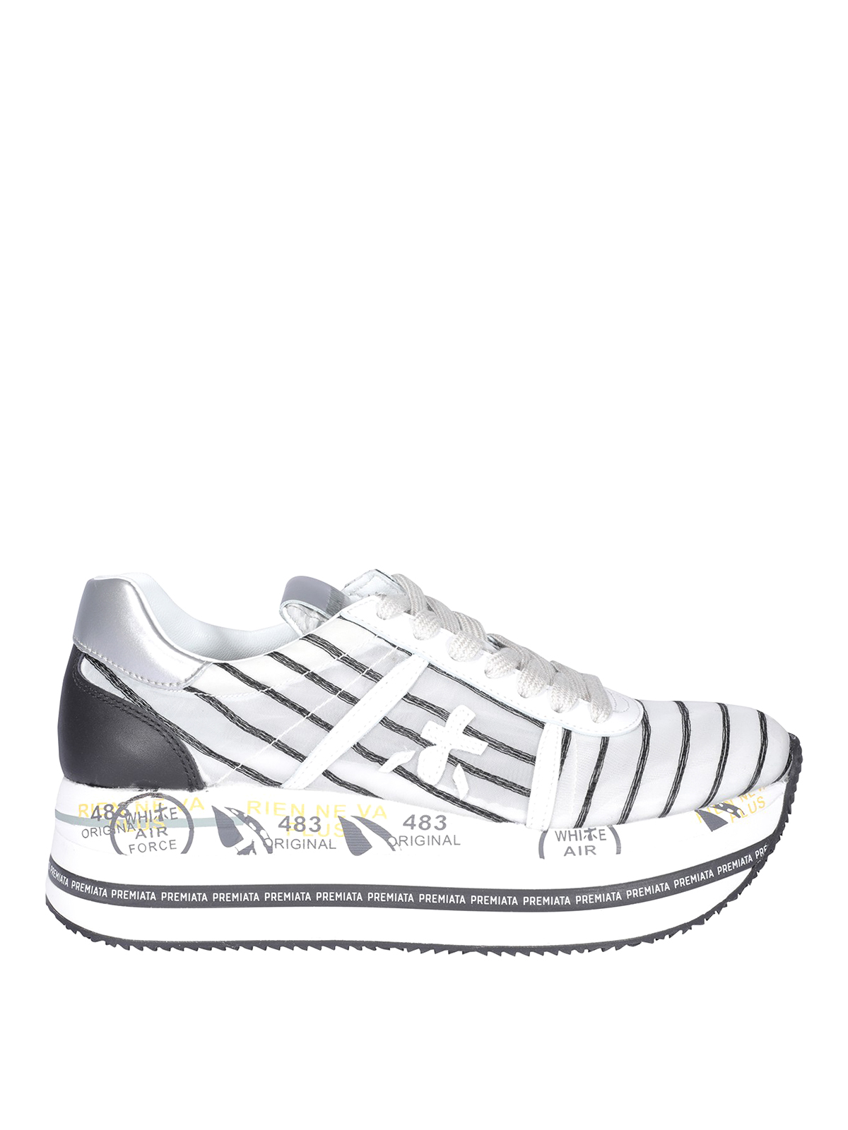 Premiata Beth silver sneakers - White - Women | BETH4627