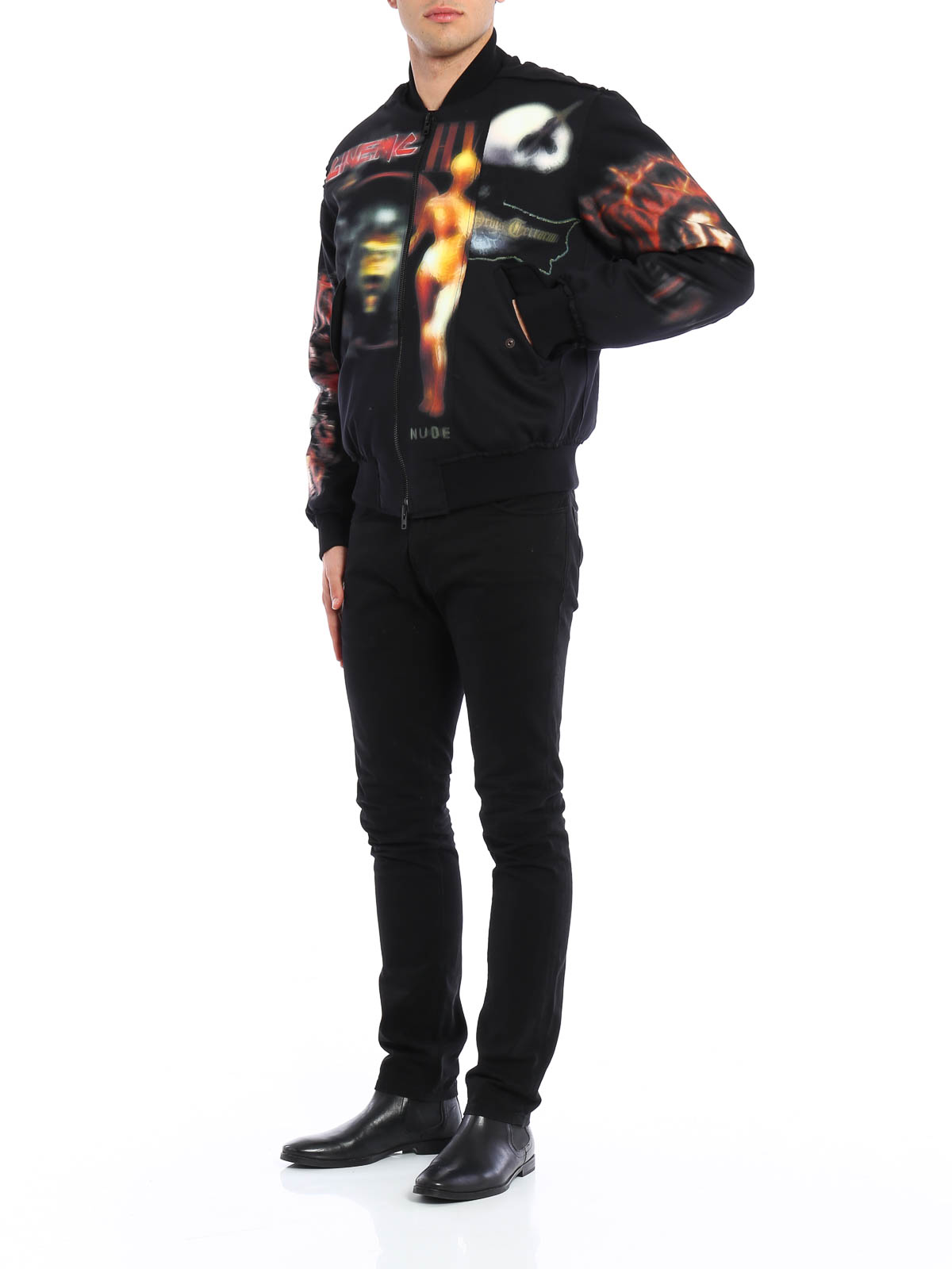 Givenchy Printed cotton bomber jacket - Multicolour