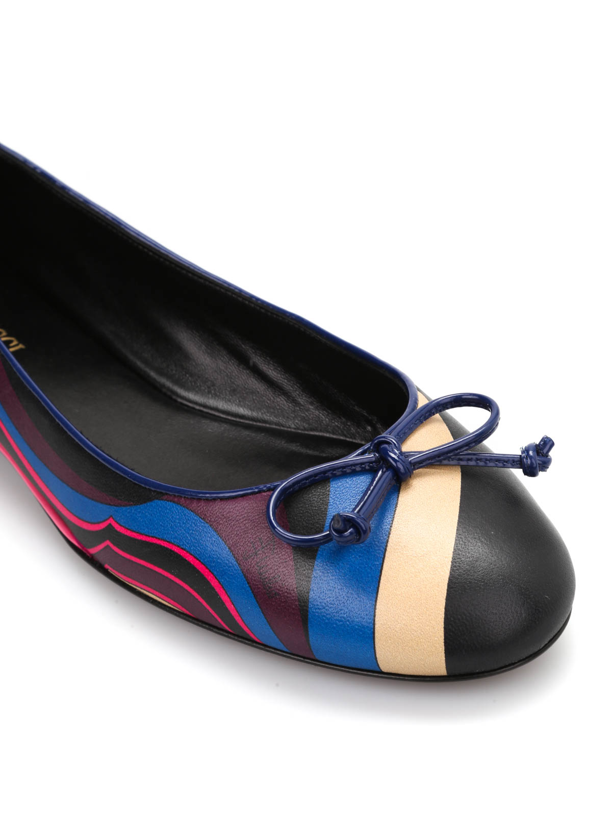 Flat shoes Emilio Pucci - Printed leather flat shoes - 56CE03L75
