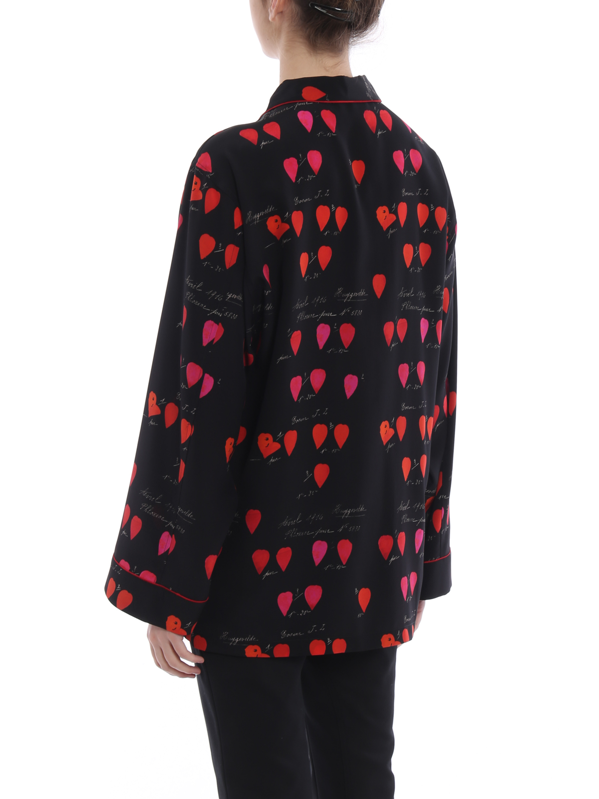 Alexander Mcqueen Printed silk pyjamas style shirt