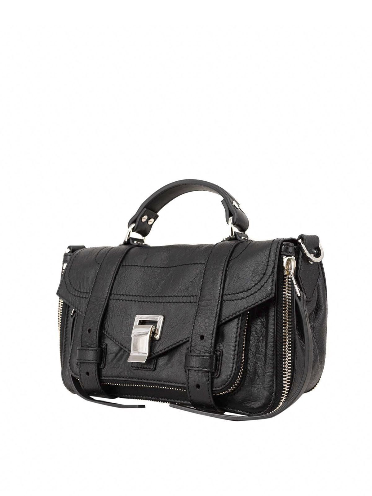 Totes bags Proenza Schouler - PS1 Zip Tiny bag in black - H00670C226P0000