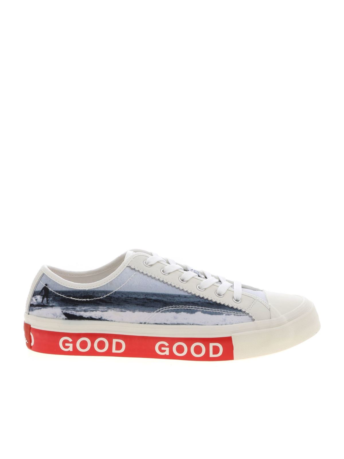 Shop Ps By Paul Smith Fennec Cream-colored Sneakers In White