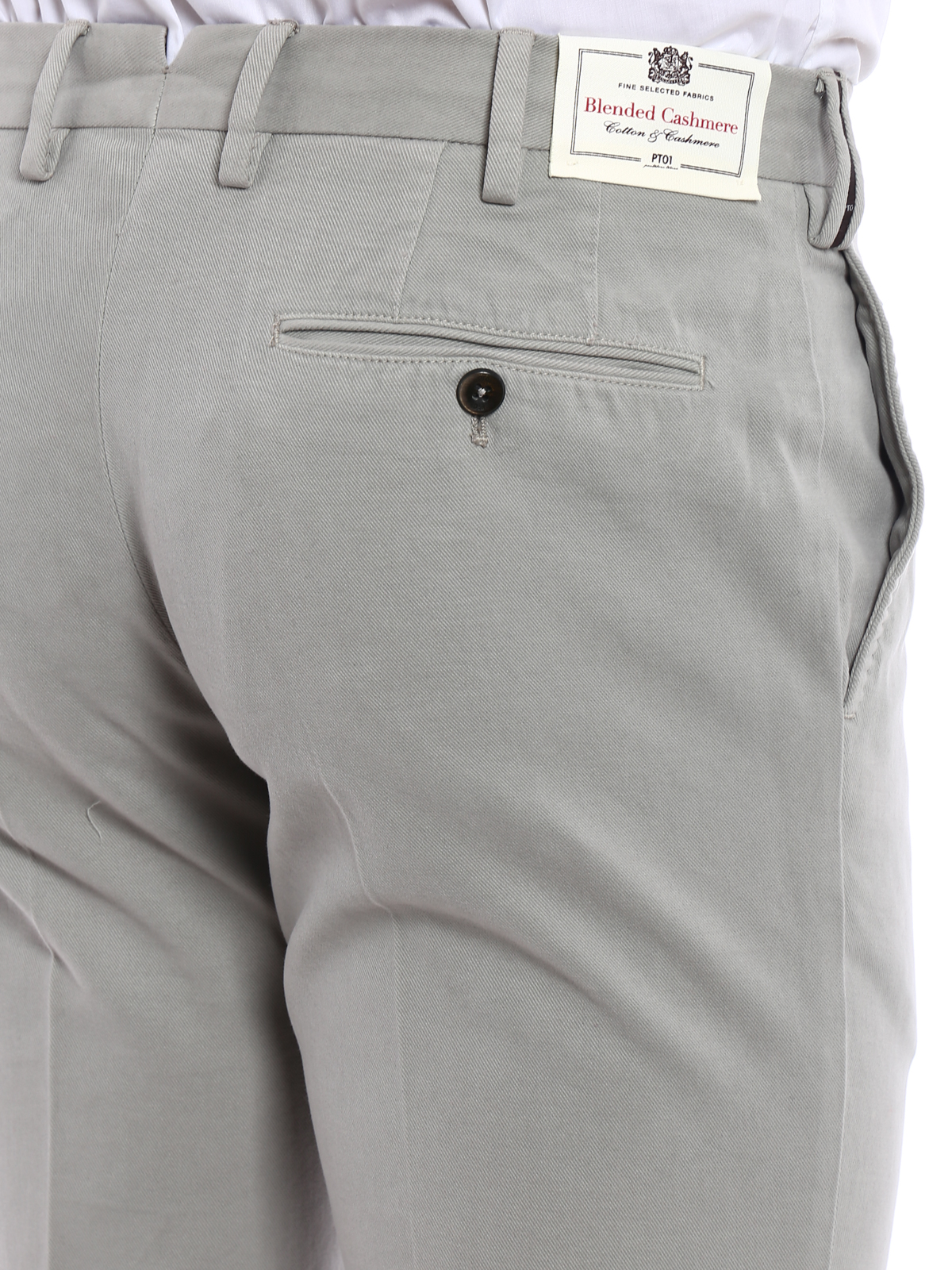 Casual trousers Pt Torino - Cotton and cashmere blend trousers