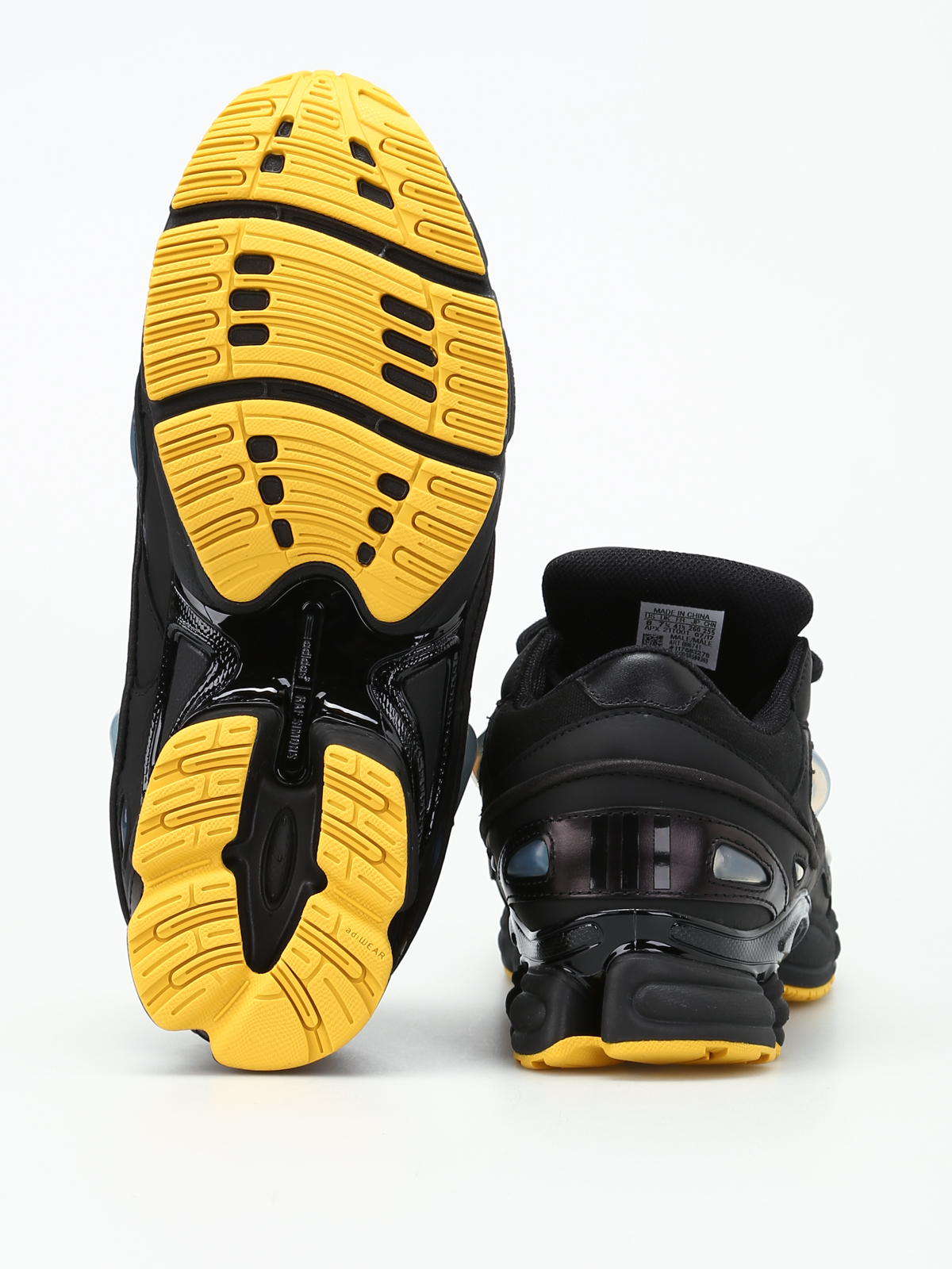 Raf simons ozweego 3 black sales yellow