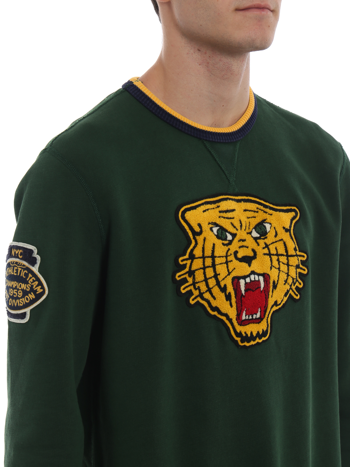 Ralph Lauren Lion embroidery sweatshirt - Dark Green | 710719781001