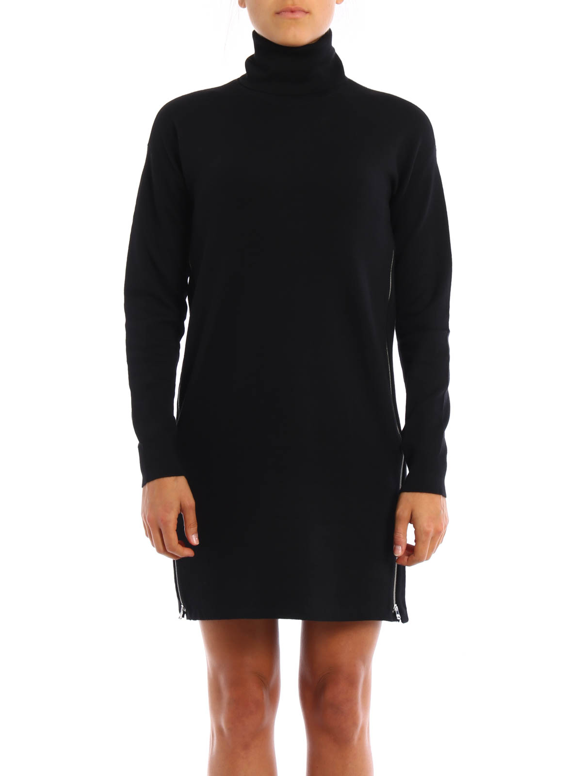 Short dresses Ralph Lauren - Maxi zip turtle neck knitted dress