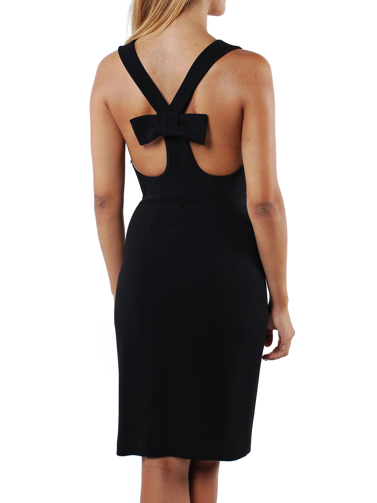 Capucci Rear bow dress - Black - Women|15DR0012VS00011000