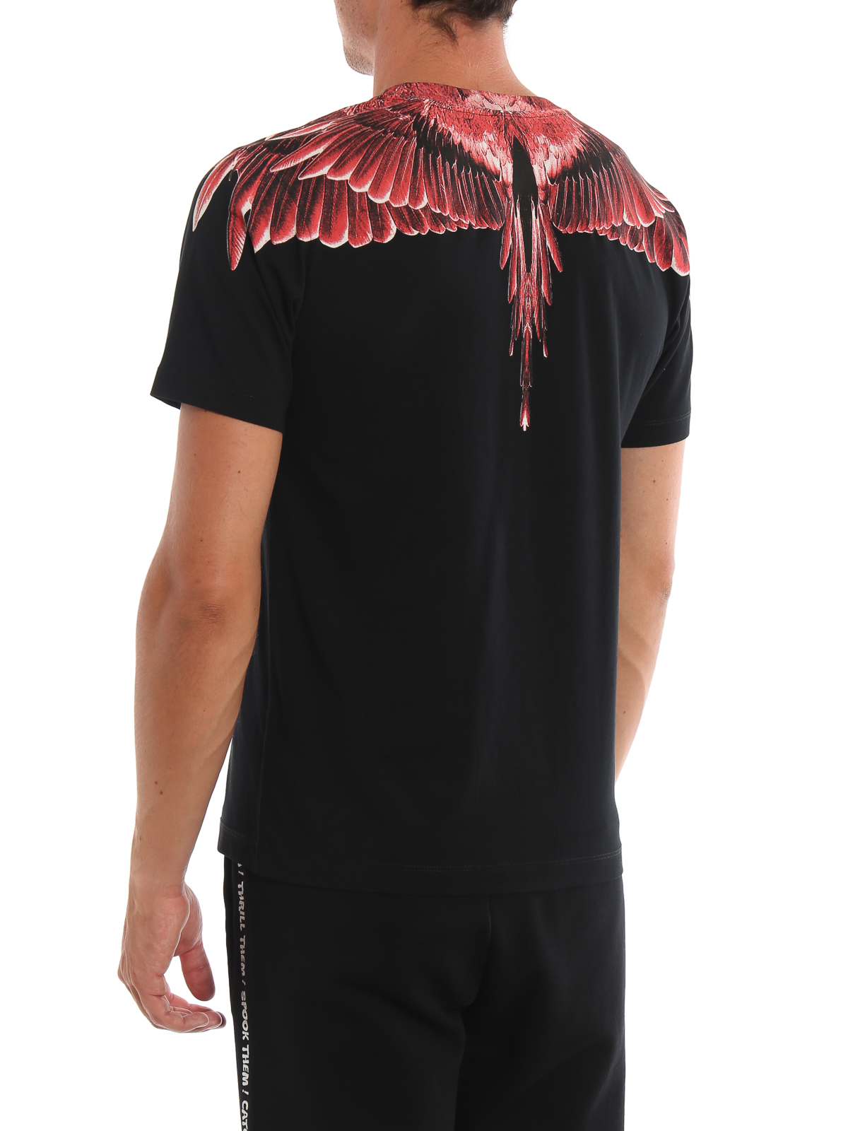Marcelo Red Ghost Wings black T-shirt - CMAA018E190010031088