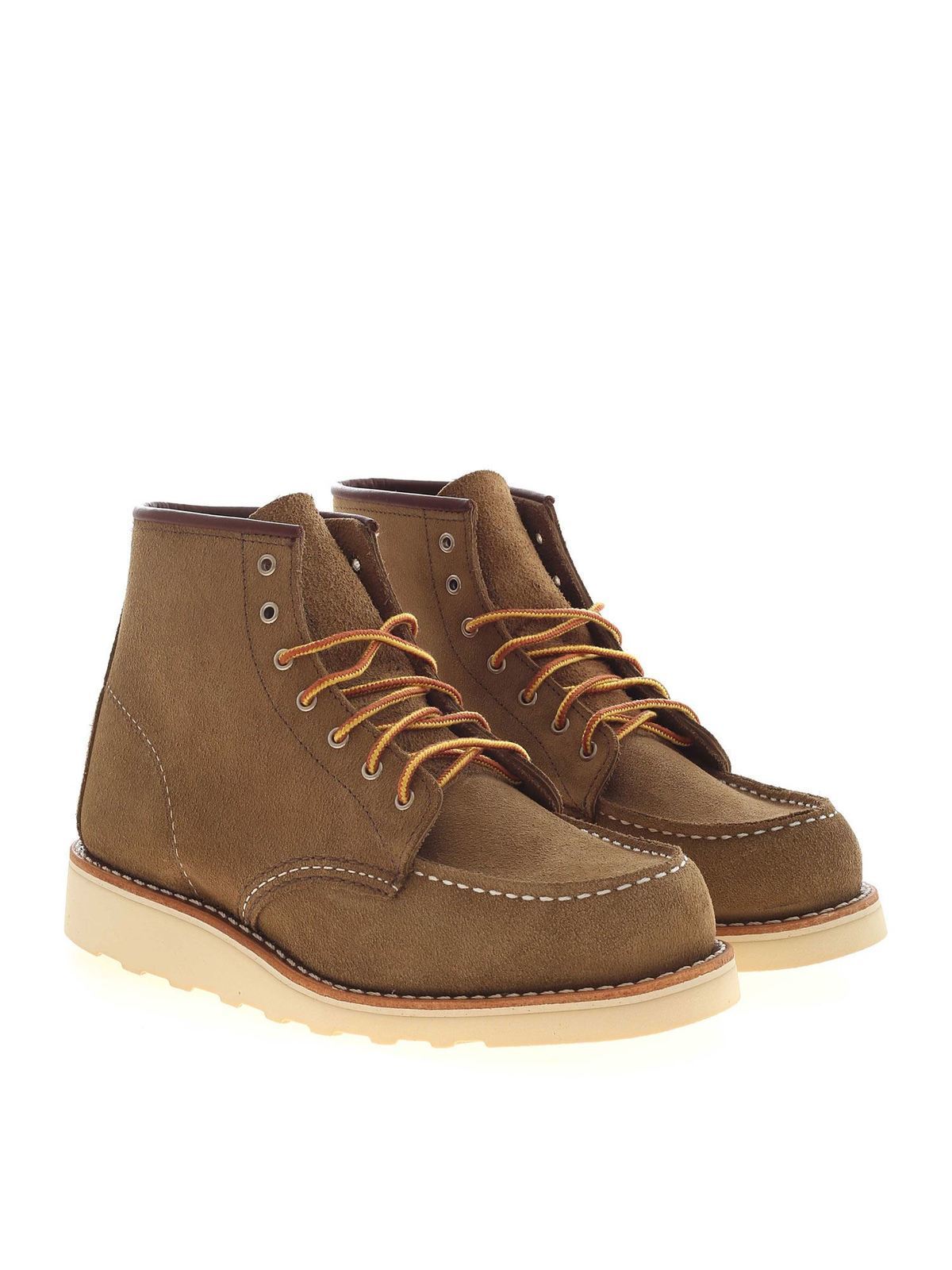 Shop Red Wing Shoes Green Ankle Boots In Verde