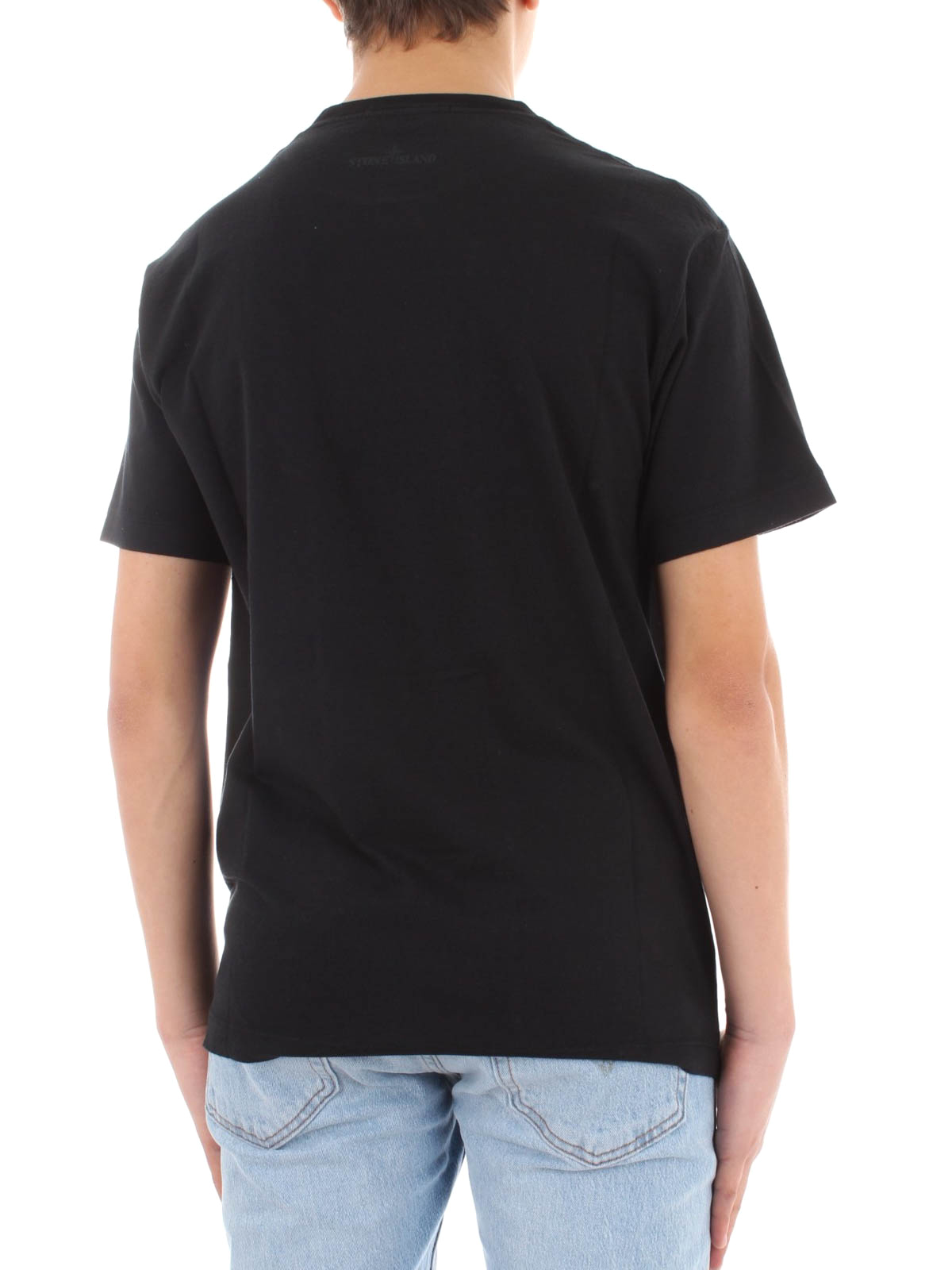 Camisetas Stone Island - Camiseta Negra Para Hombre - 651520187V0029