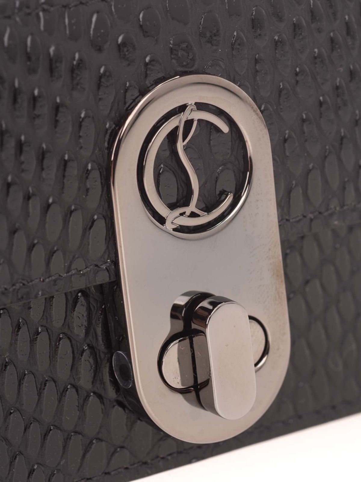 【CHRISTIAN LOUBOUTIN】ELISA CARD HOLDER Christian Louboutin Removable strap Elisa card holder in