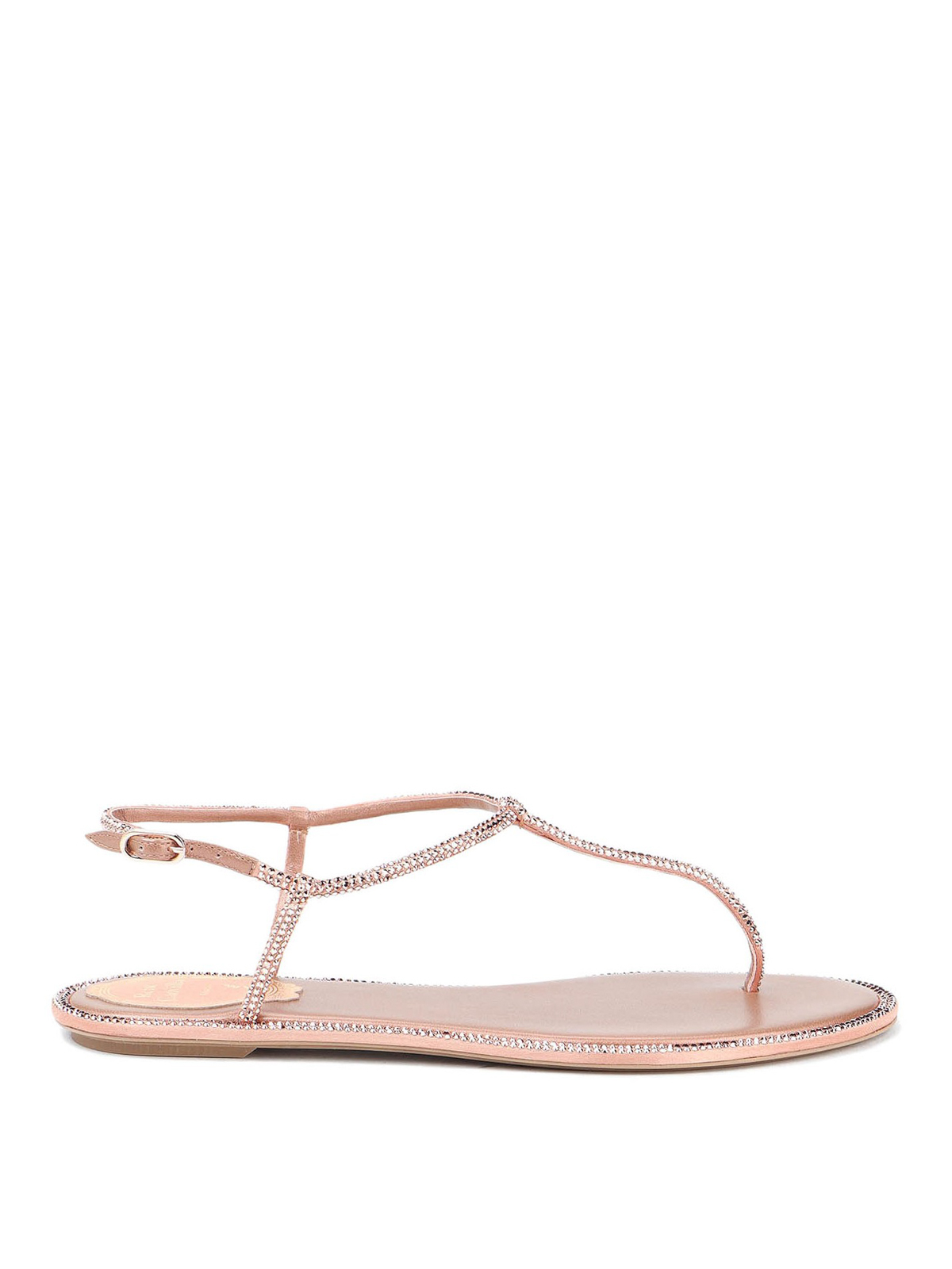 Rene caovilla crystal hot sale flat thong sandal