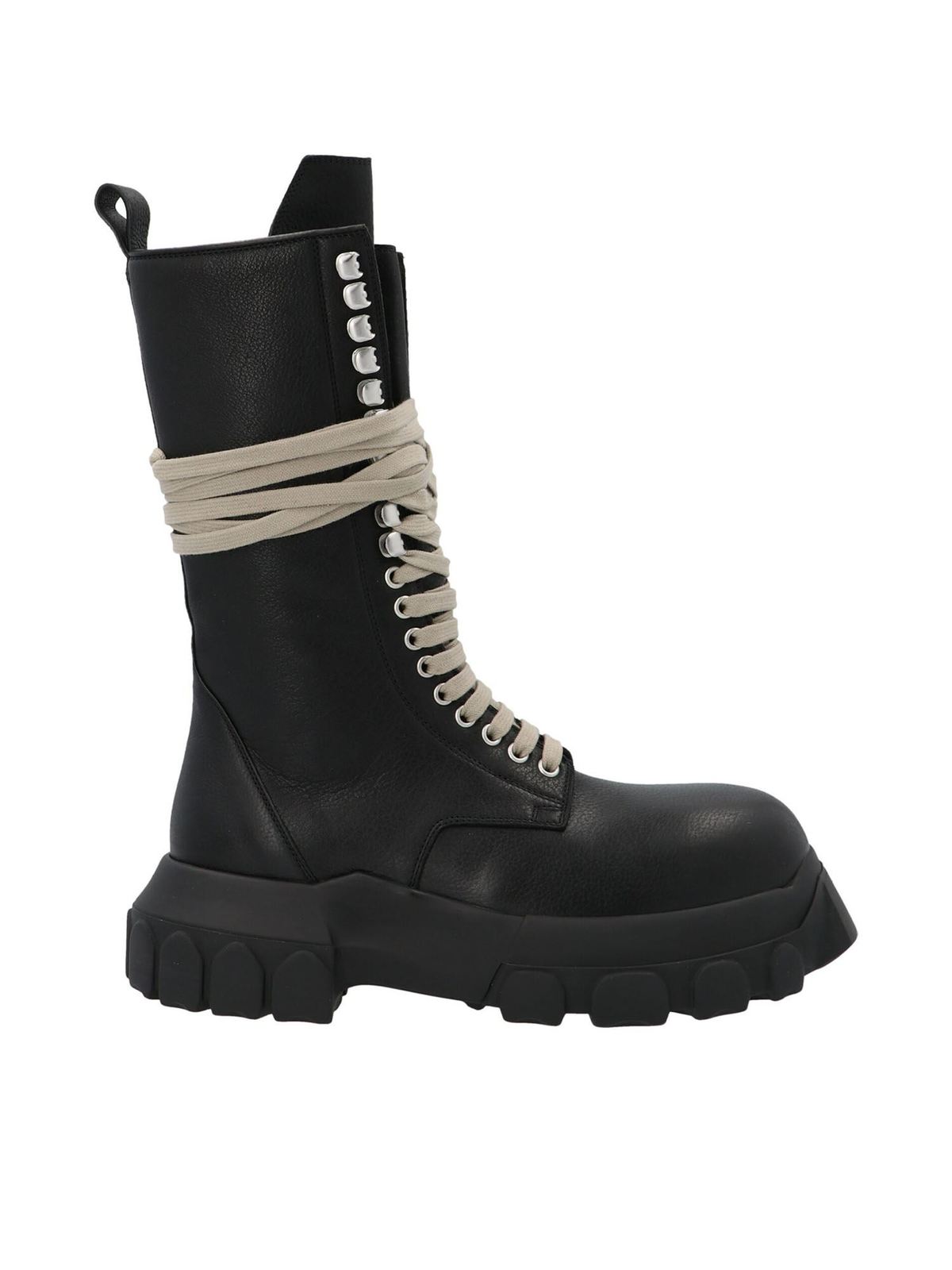 Laceup Bozo Tractor boots in black