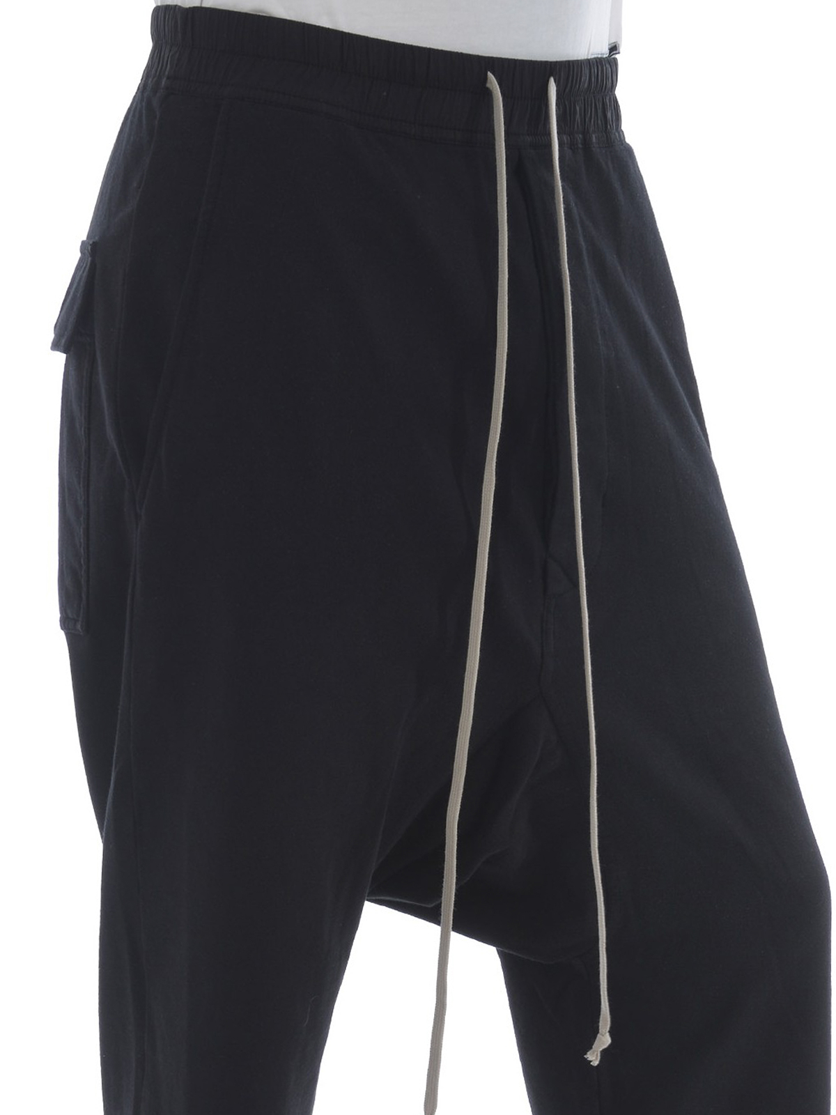 Rick Owens Drkshdw drawstring cotton trousers|DU18S3373RIG09