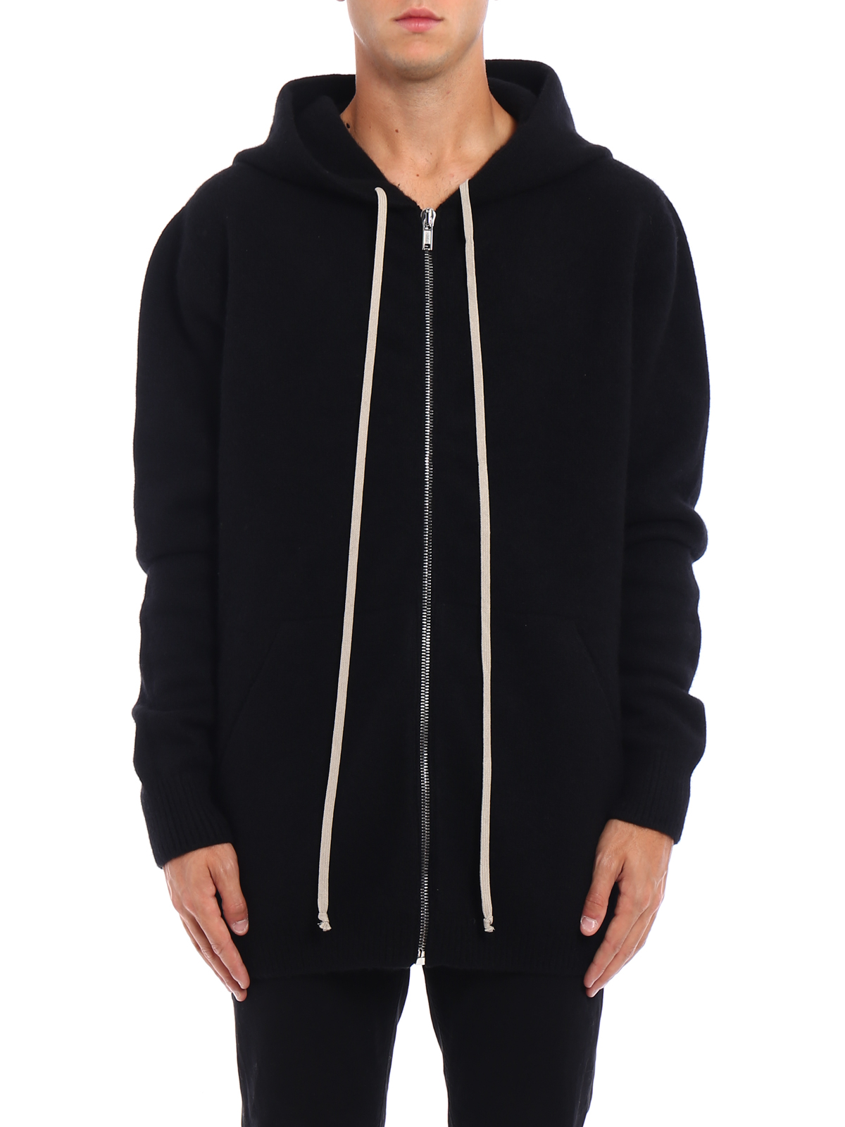 Rick Owens Faun Jason cashmere hoodie - Black|RR17F8614HWSB09
