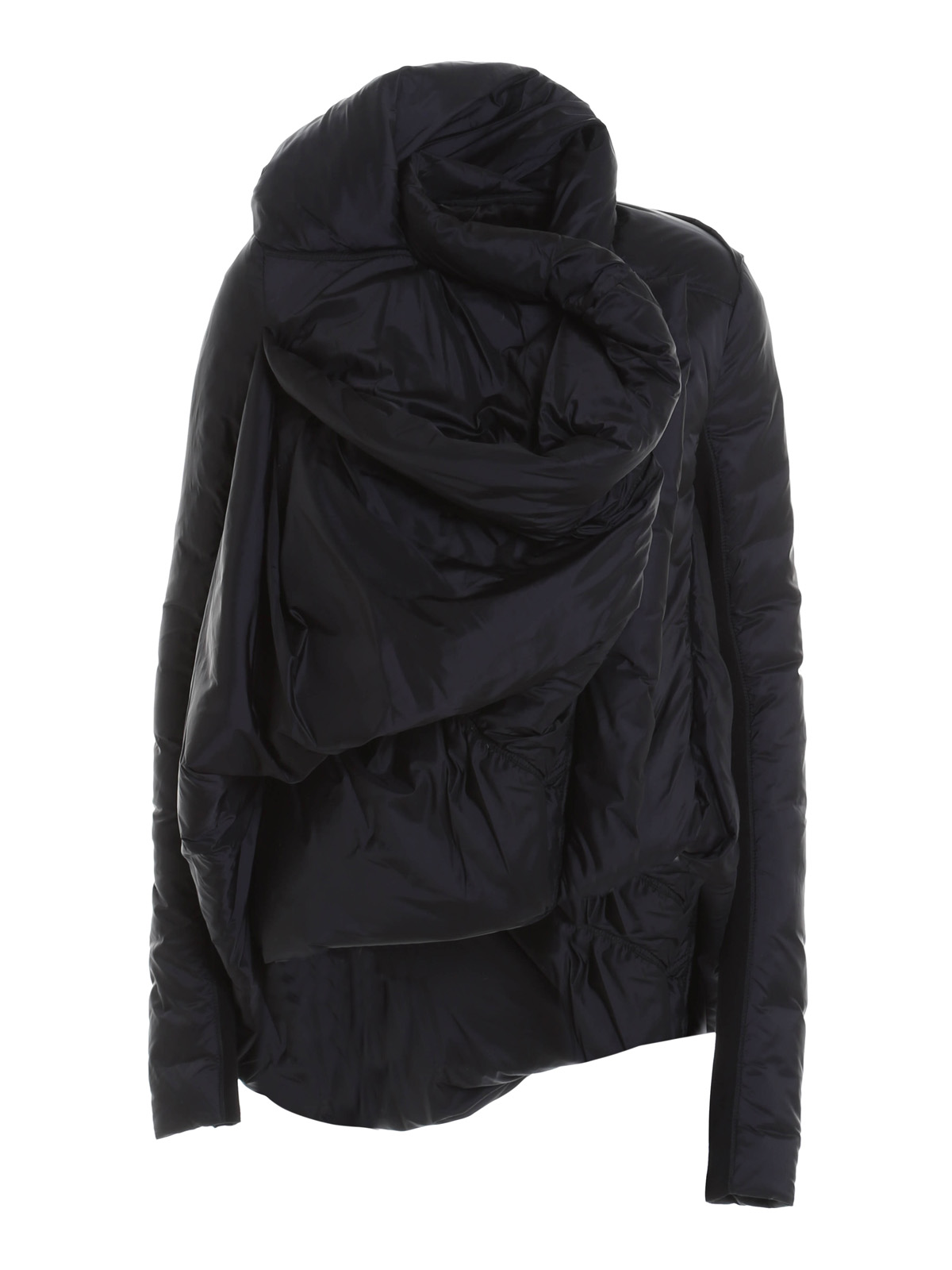 Rick Owens Draped crop padded jacket - Black - Women|RP16F2714I09
