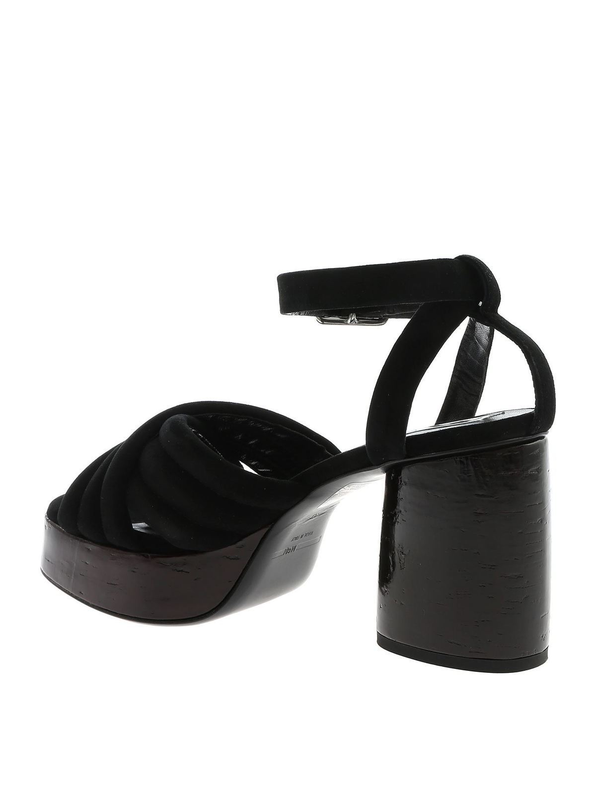 Shop Mcq By Alexander Mcqueen Rise Sandals In Black In Negro