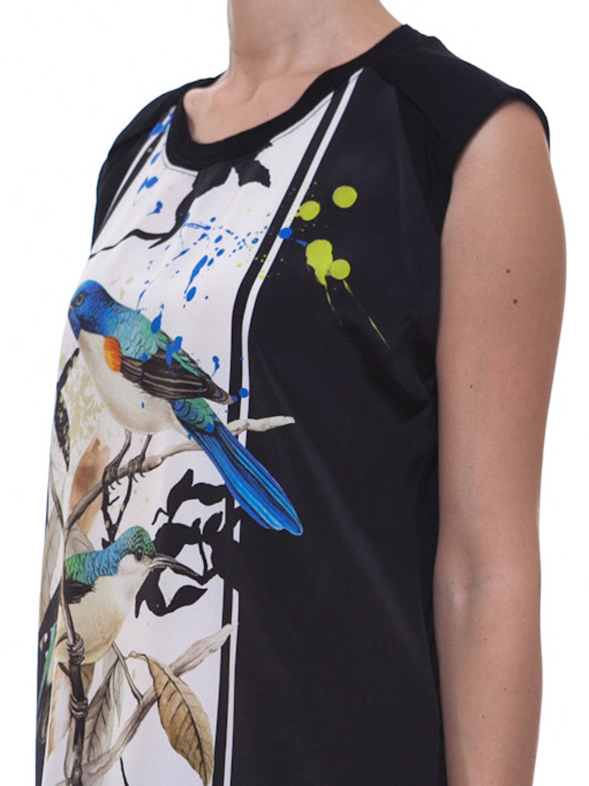 Roberto Cavalli Bird print silk top - Women|CQT616SQK48D1967