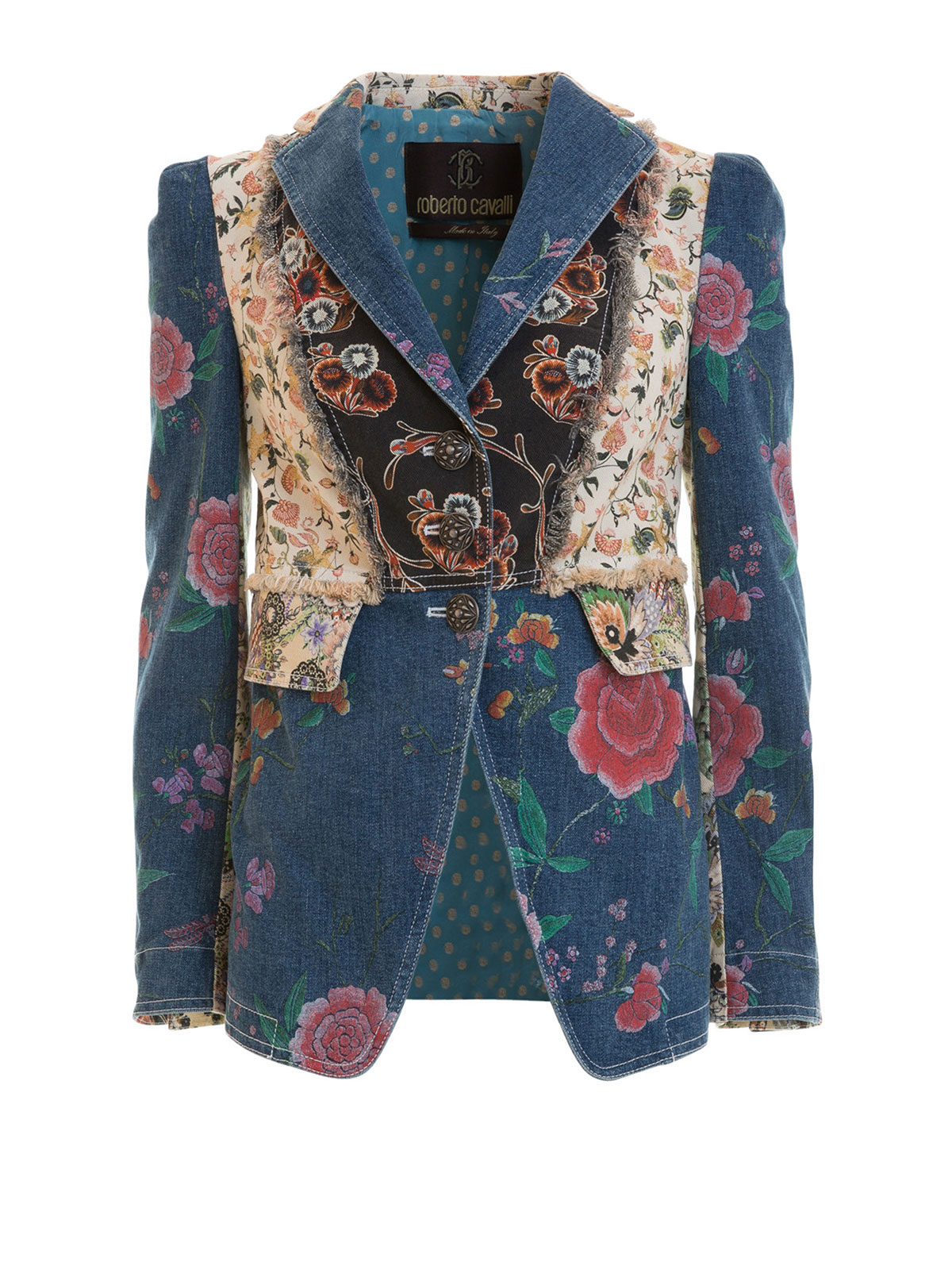 GURU SHOP Goa Giacca Uomo Patchwork In Cotone Con Cappuccio - Fodera In Pile, Stile Etnico Hippie, Fatto A Mano In Nepal, Taglia M