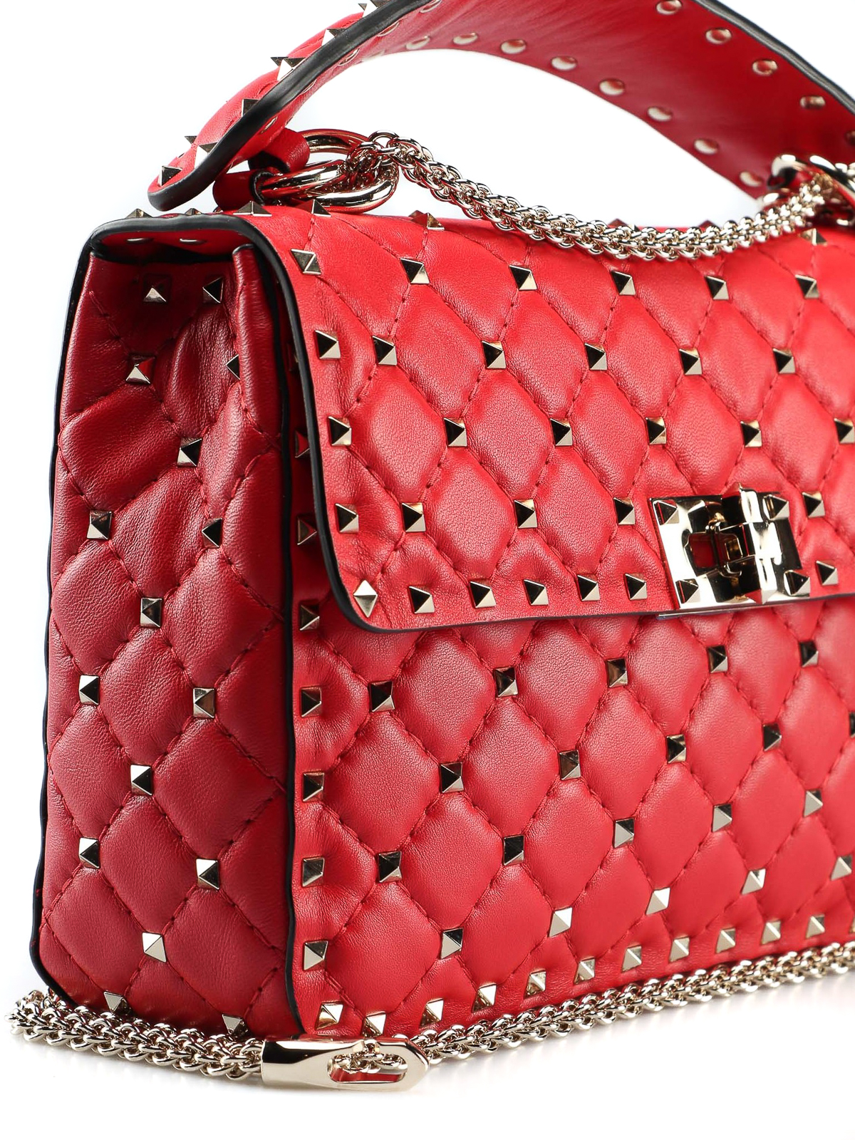 Shoulder bags Valentino Garavani - Rockstud Spike M red bag